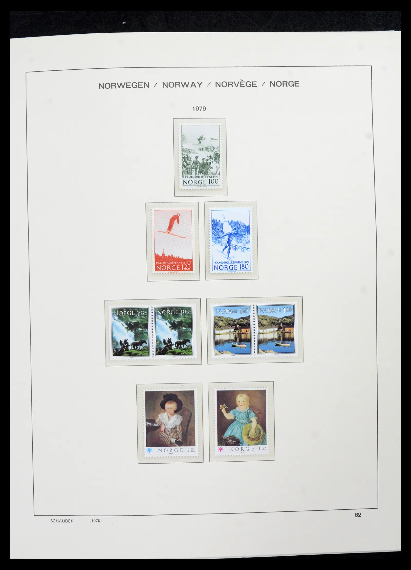 42052 0064 - Postzegelverzameling 42052 Noorwegen 1855-2000.