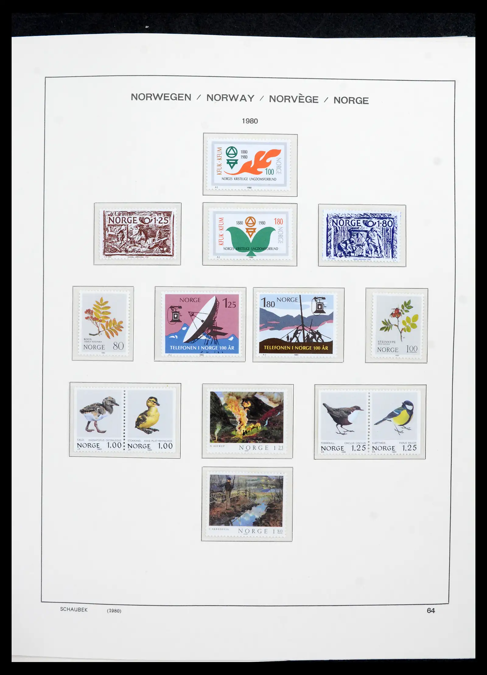 42052 0067 - Postzegelverzameling 42052 Noorwegen 1855-2000.