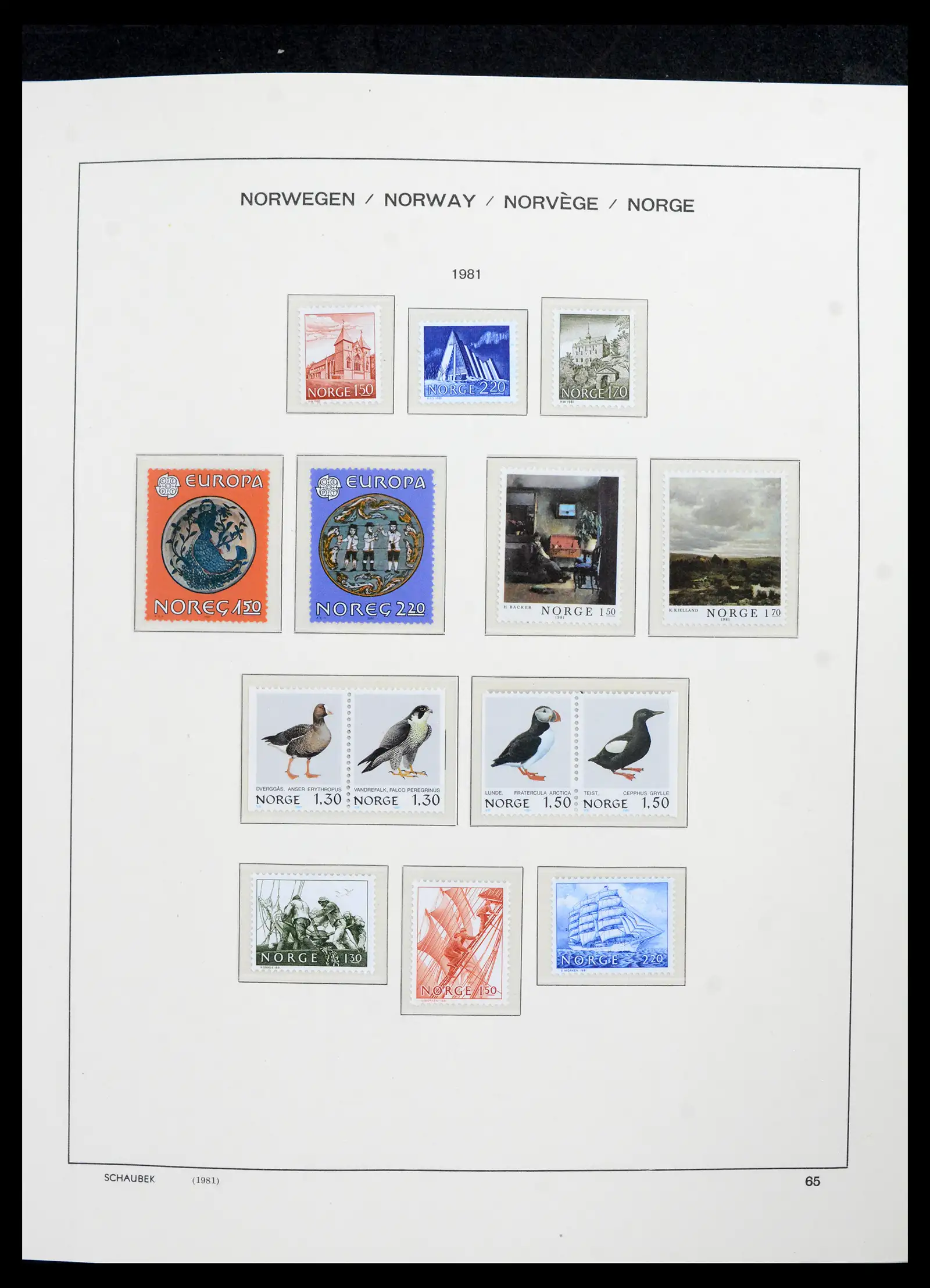 42052 0069 - Postzegelverzameling 42052 Noorwegen 1855-2000.