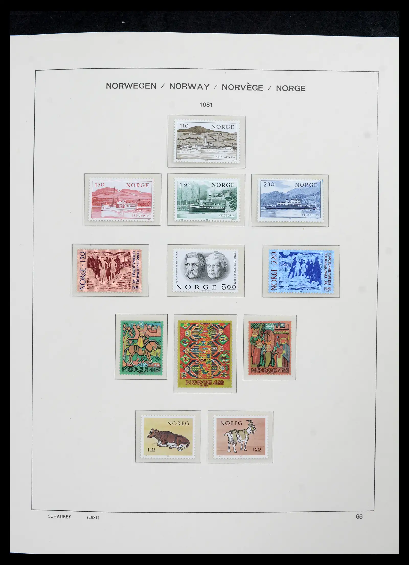 42052 0070 - Postzegelverzameling 42052 Noorwegen 1855-2000.