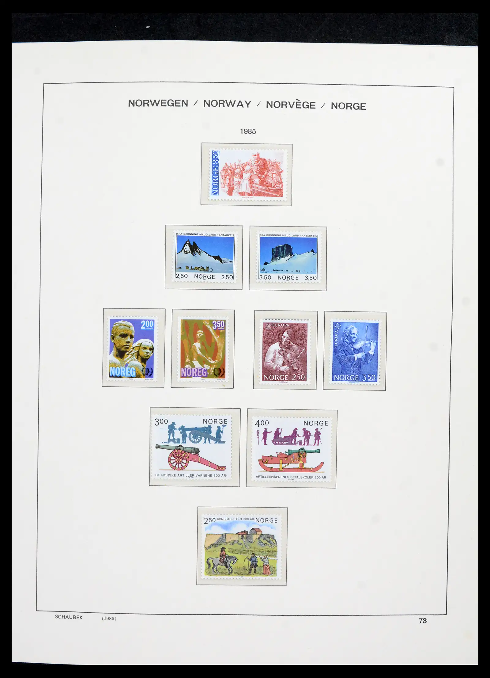 42052 0077 - Postzegelverzameling 42052 Noorwegen 1855-2000.
