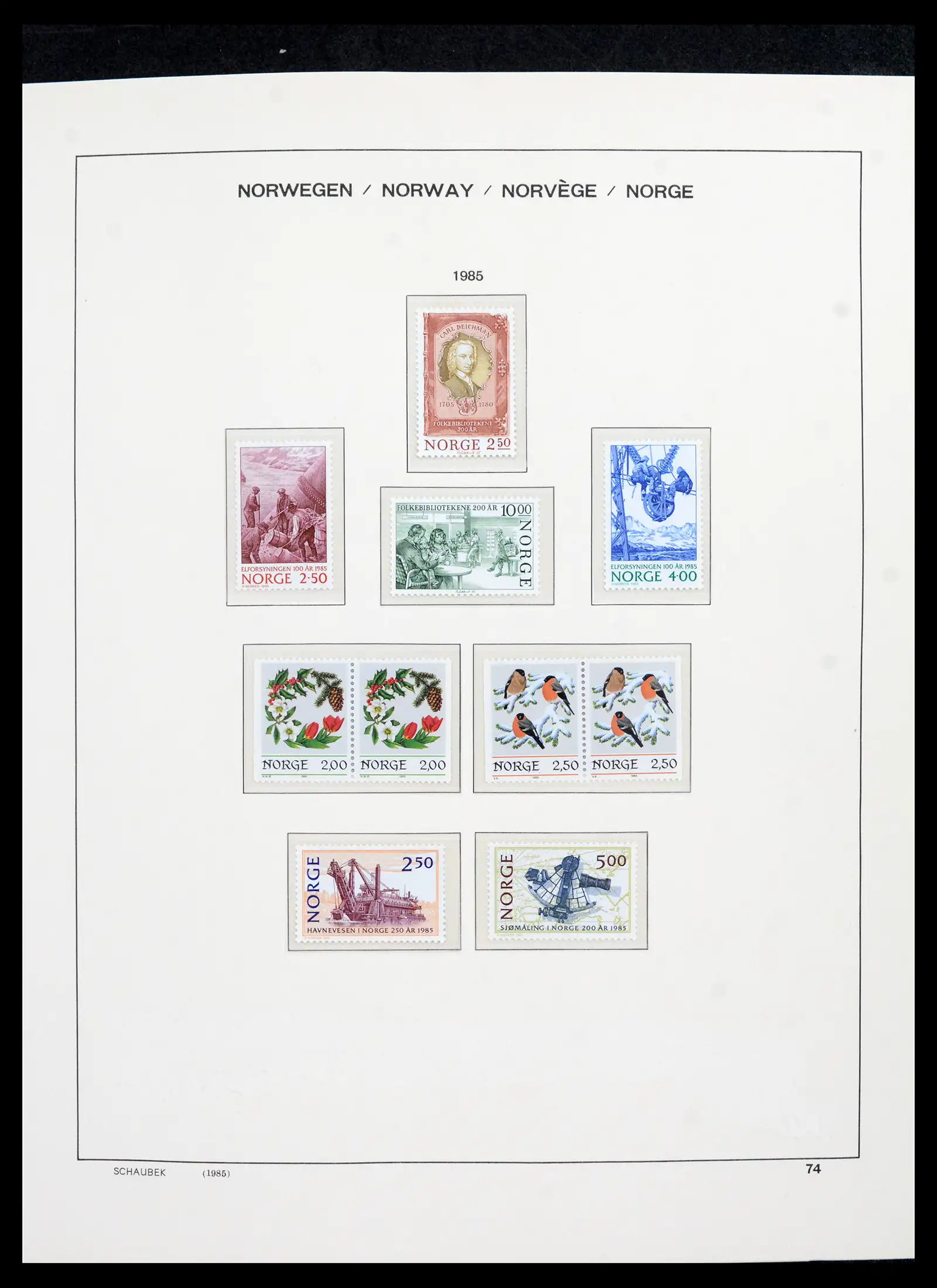 42052 0078 - Postzegelverzameling 42052 Noorwegen 1855-2000.
