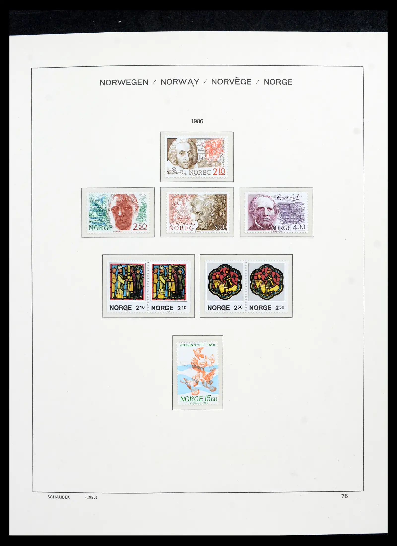 42052 0081 - Postzegelverzameling 42052 Noorwegen 1855-2000.