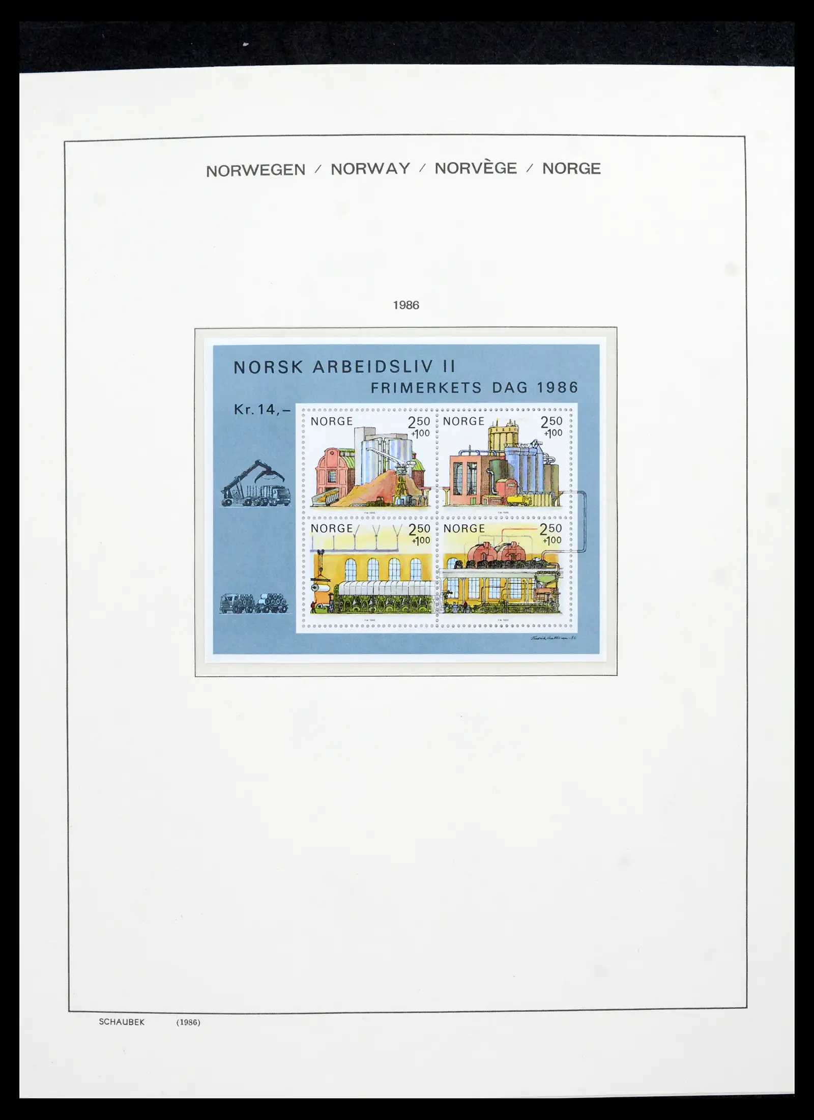42052 0082 - Postzegelverzameling 42052 Noorwegen 1855-2000.