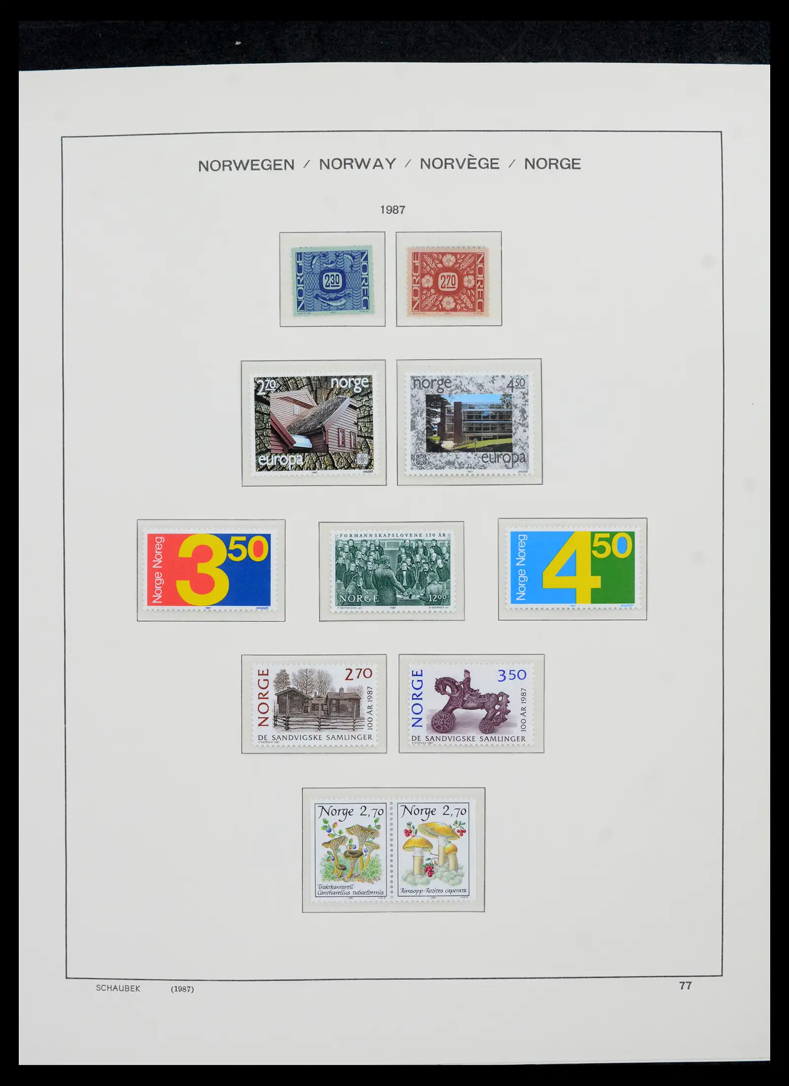 42052 0083 - Postzegelverzameling 42052 Noorwegen 1855-2000.