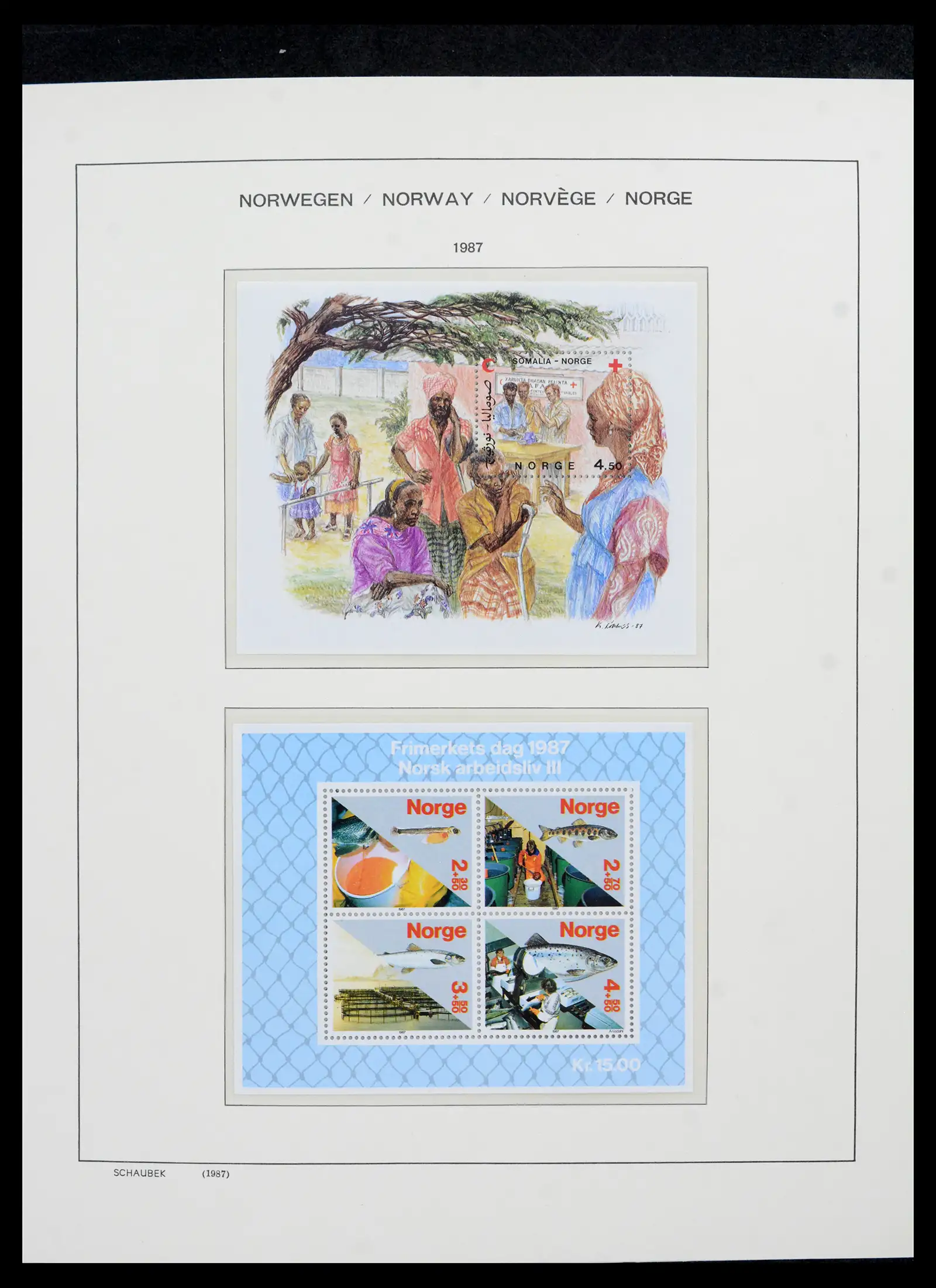 42052 0085 - Postzegelverzameling 42052 Noorwegen 1855-2000.