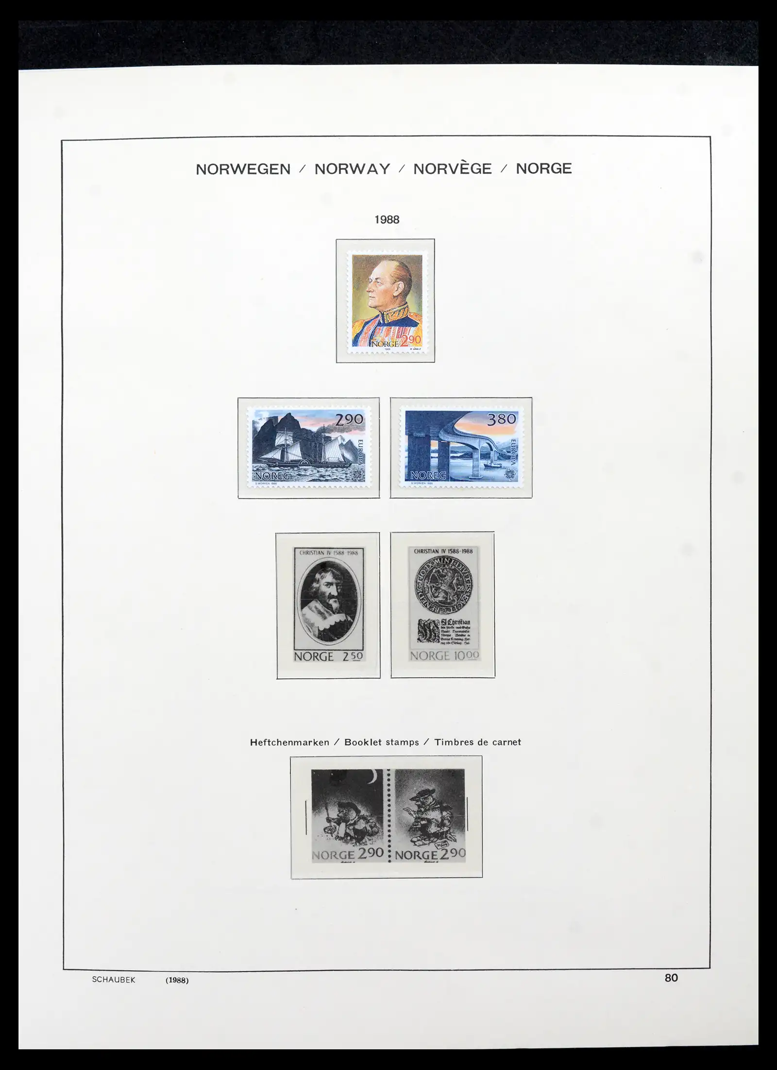 42052 0087 - Postzegelverzameling 42052 Noorwegen 1855-2000.
