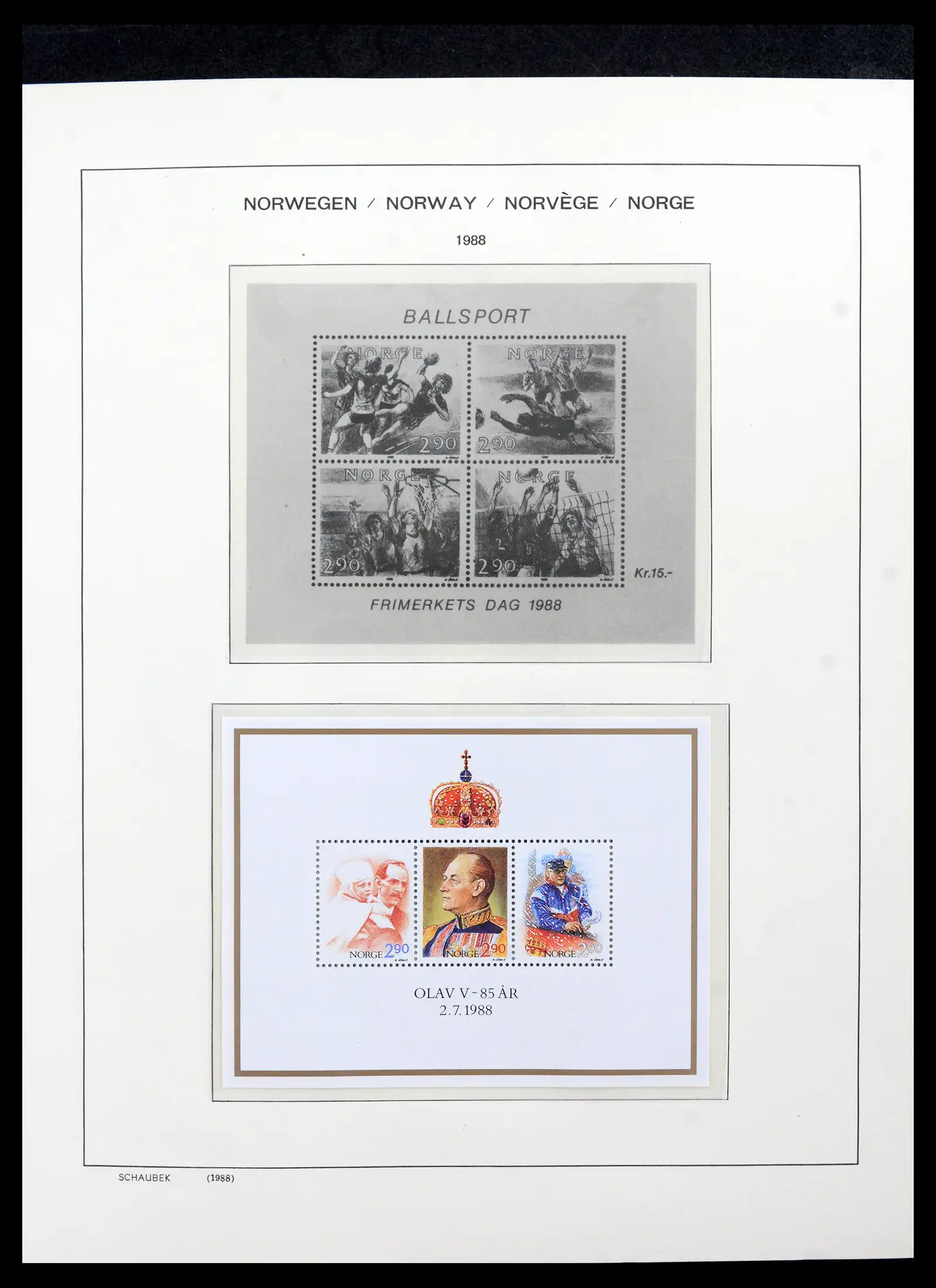 42052 0088 - Postzegelverzameling 42052 Noorwegen 1855-2000.