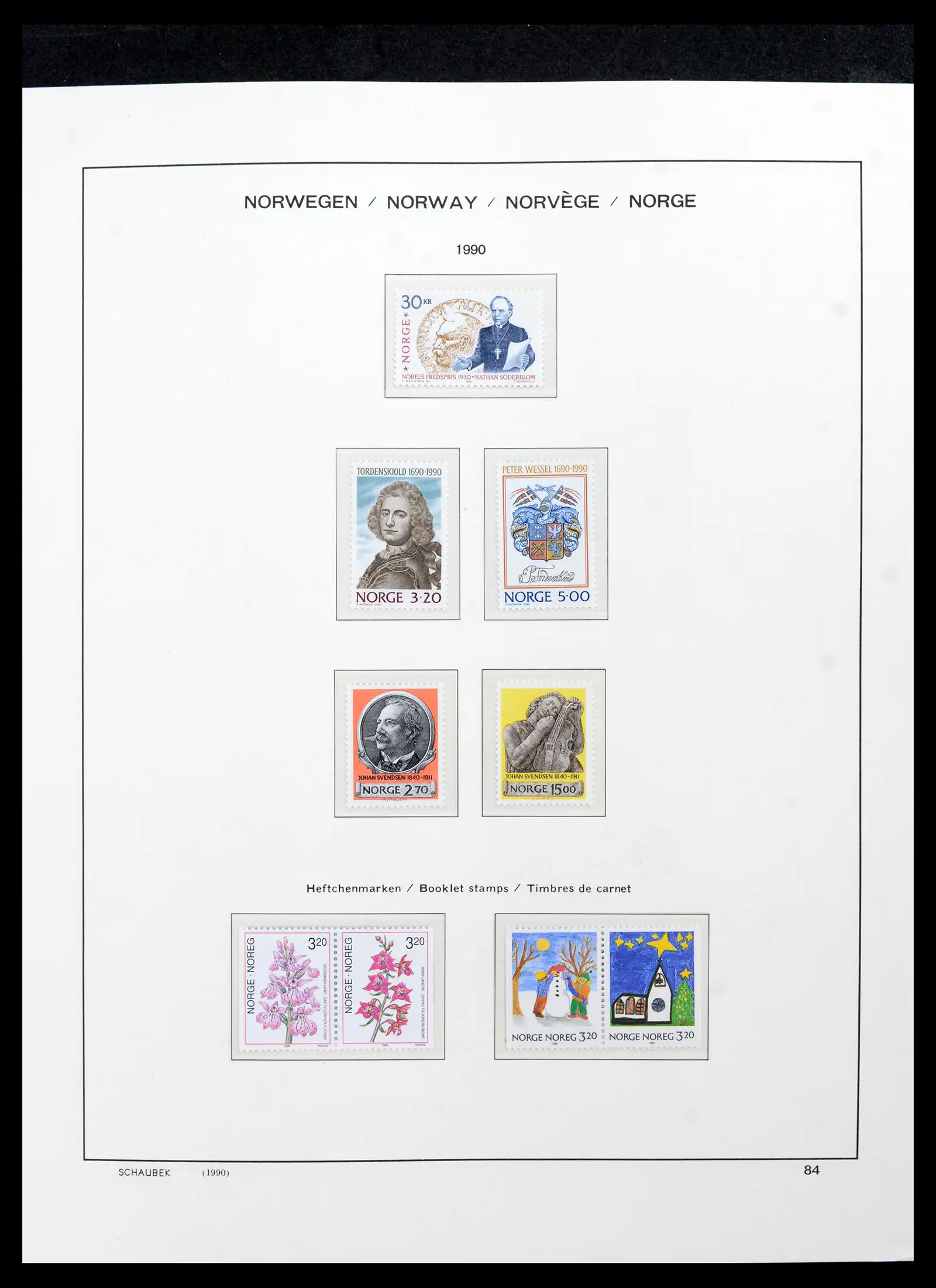 42052 0093 - Postzegelverzameling 42052 Noorwegen 1855-2000.