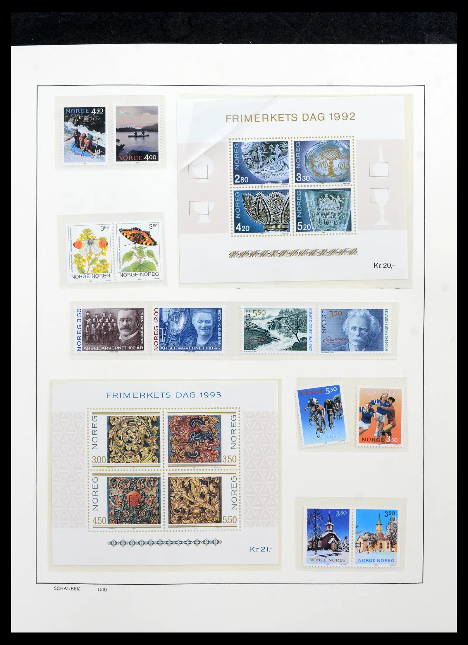 42052 0097 - Postzegelverzameling 42052 Noorwegen 1855-2000.