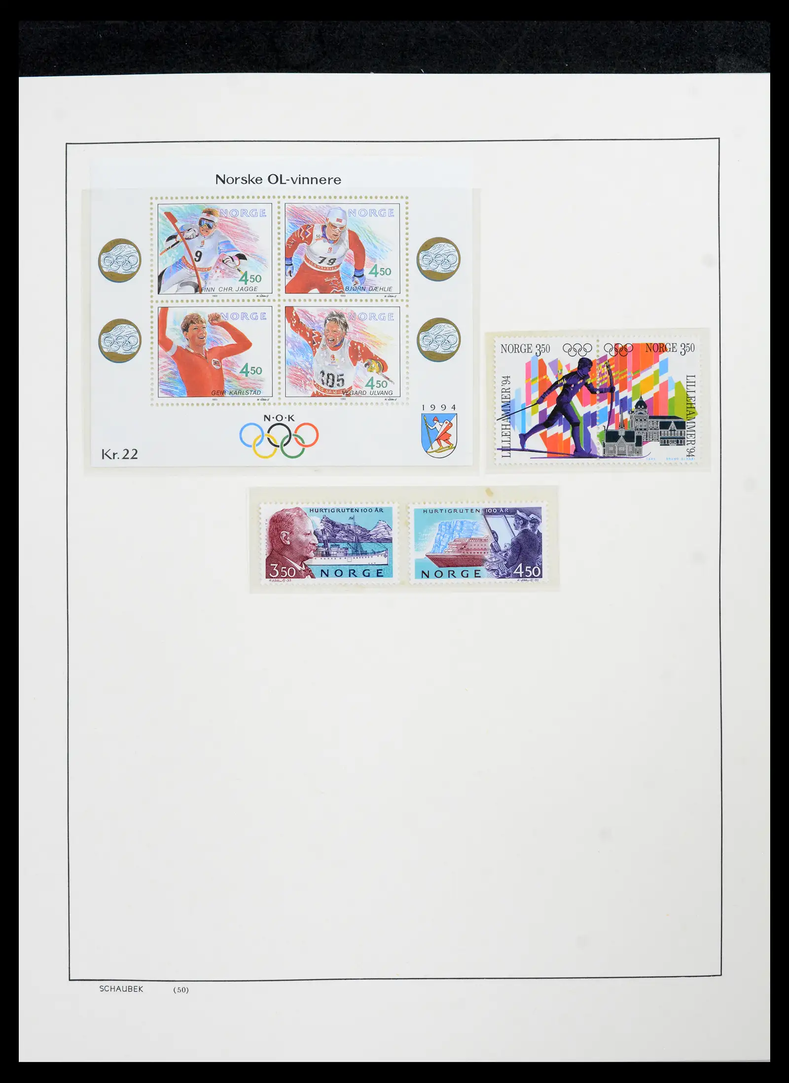 42052 0098 - Postzegelverzameling 42052 Noorwegen 1855-2000.