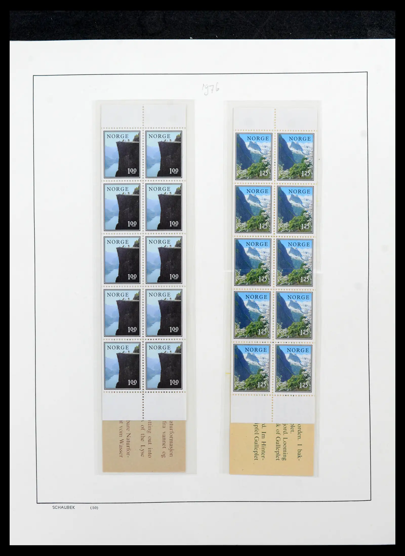 42052 0100 - Postzegelverzameling 42052 Noorwegen 1855-2000.