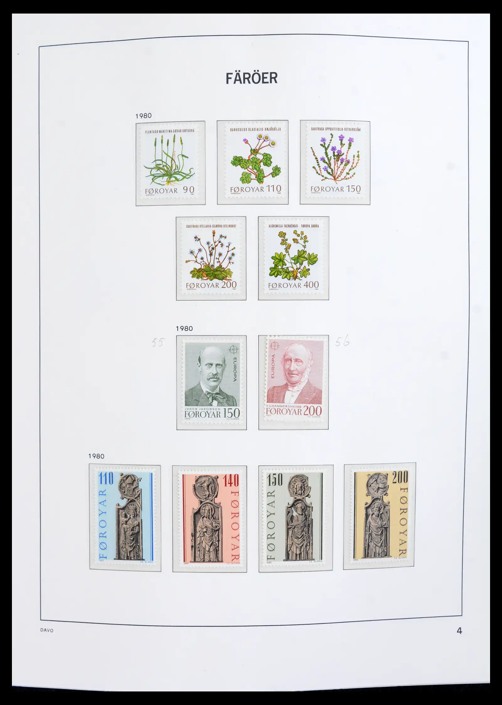 42053 0006 - Postzegelverzameling 42053 Faroër 1919-2003.