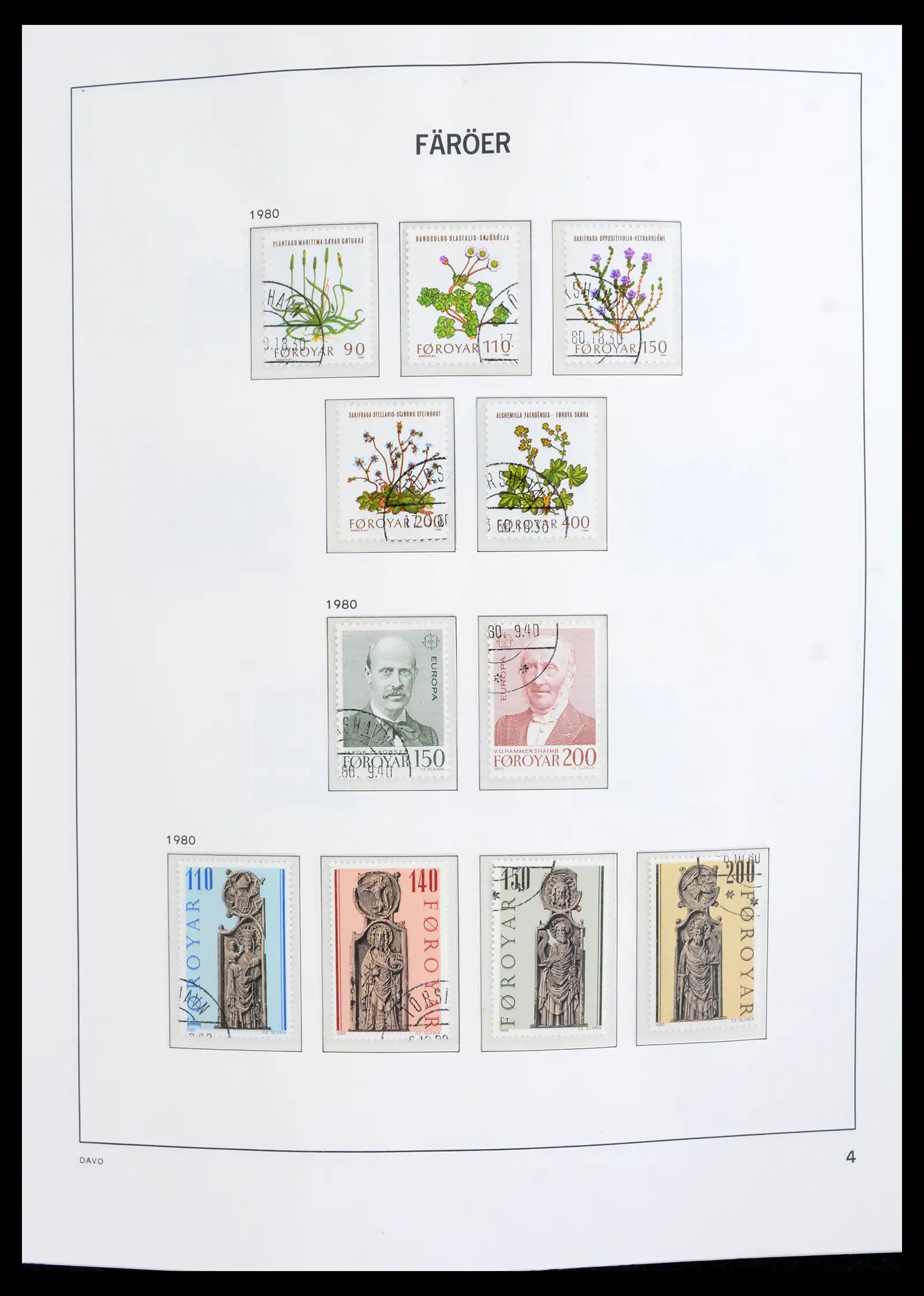 42053 0007 - Postzegelverzameling 42053 Faroër 1919-2003.