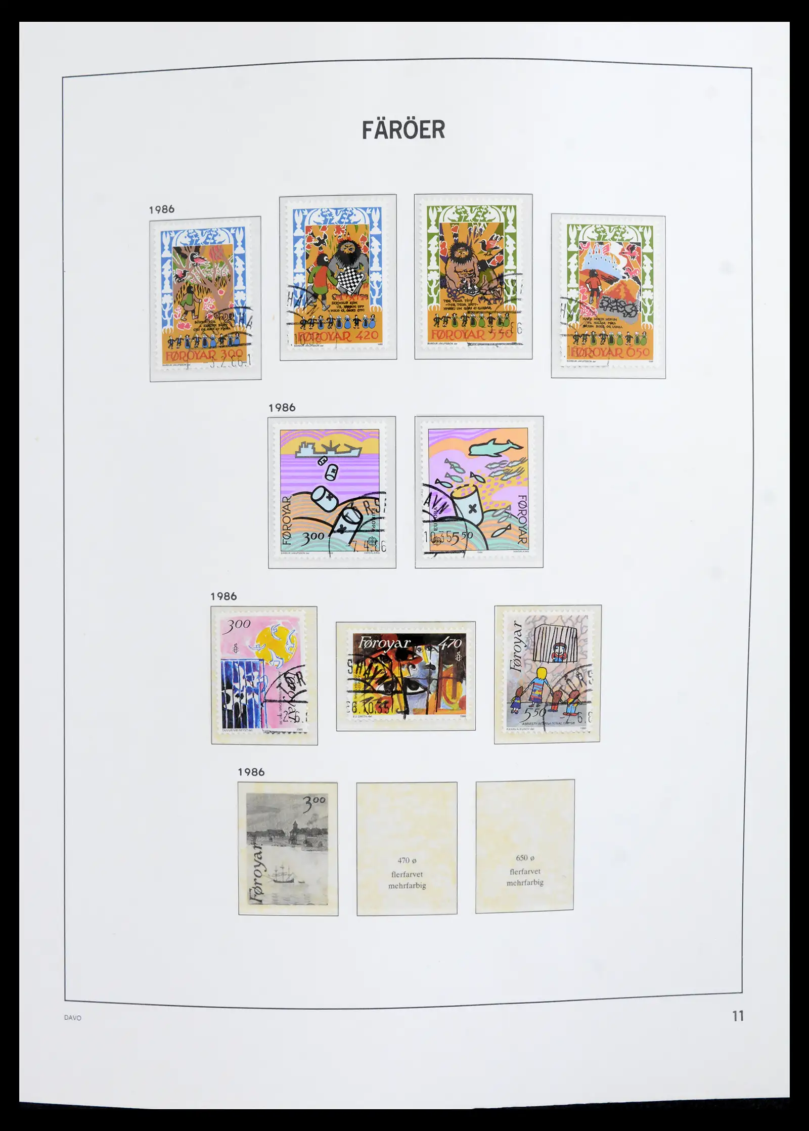 42053 0014 - Postzegelverzameling 42053 Faroër 1919-2003.