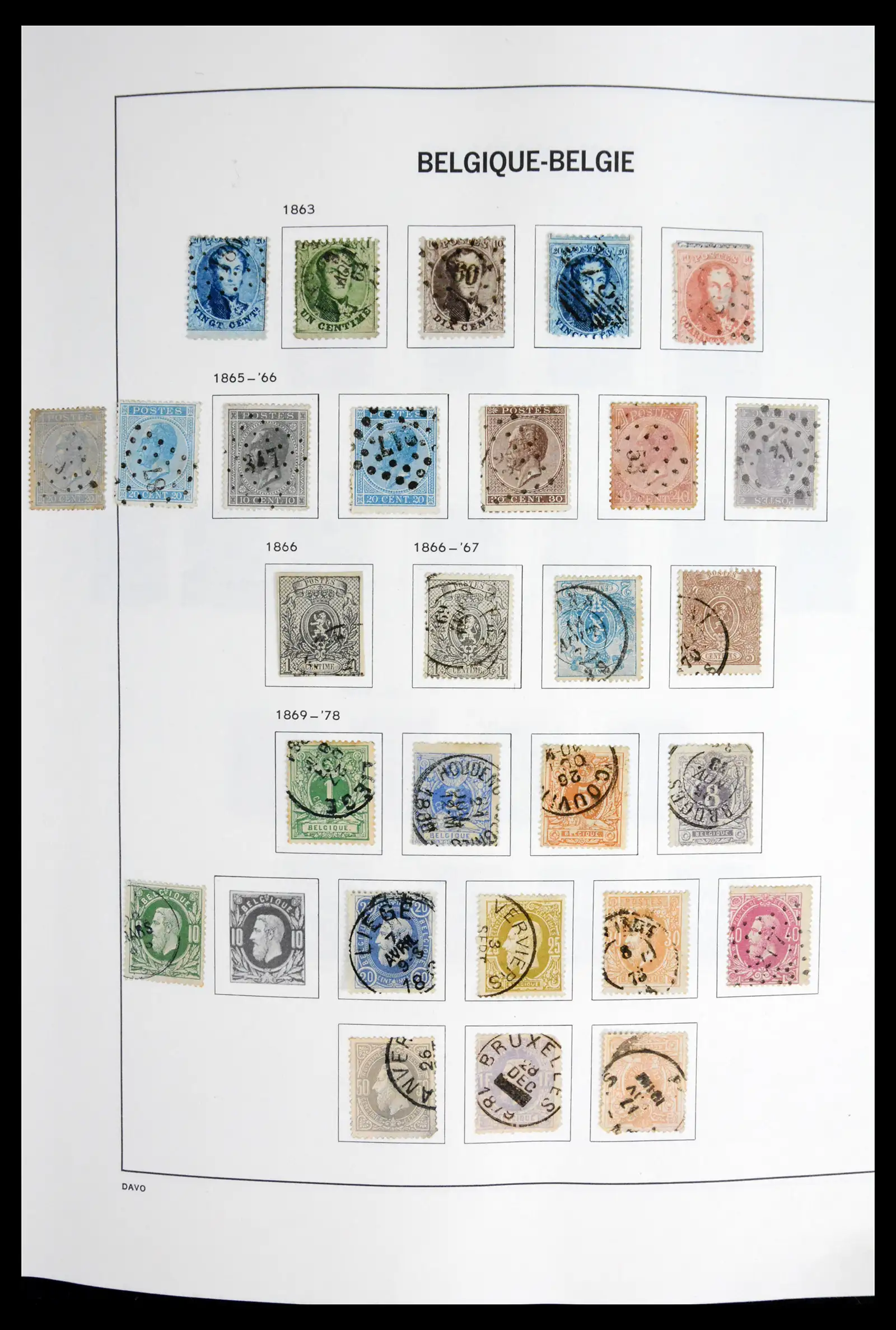 42062 0002 - Postzegelverzameling 42062 België 1849-1991.