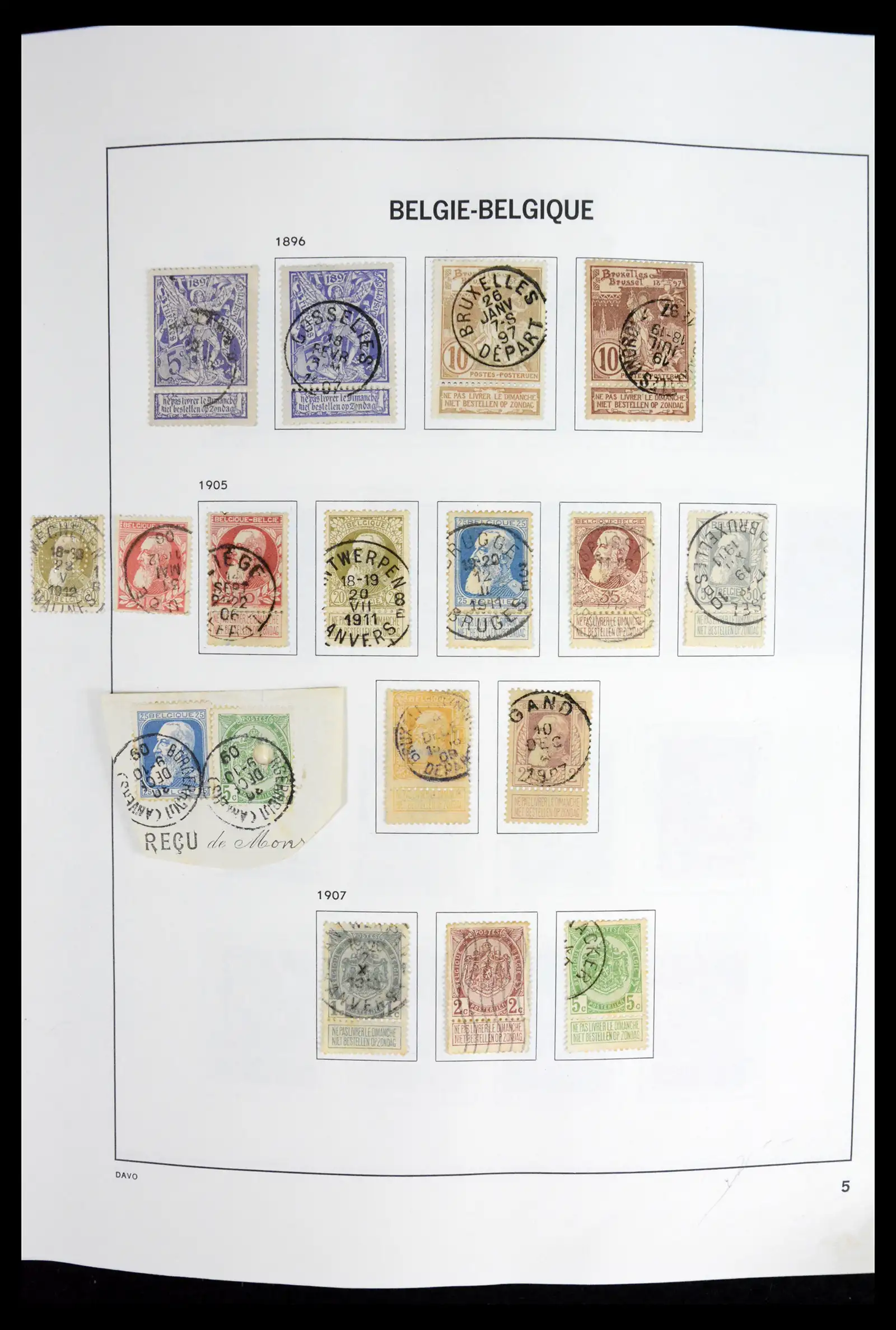 42062 0005 - Postzegelverzameling 42062 België 1849-1991.