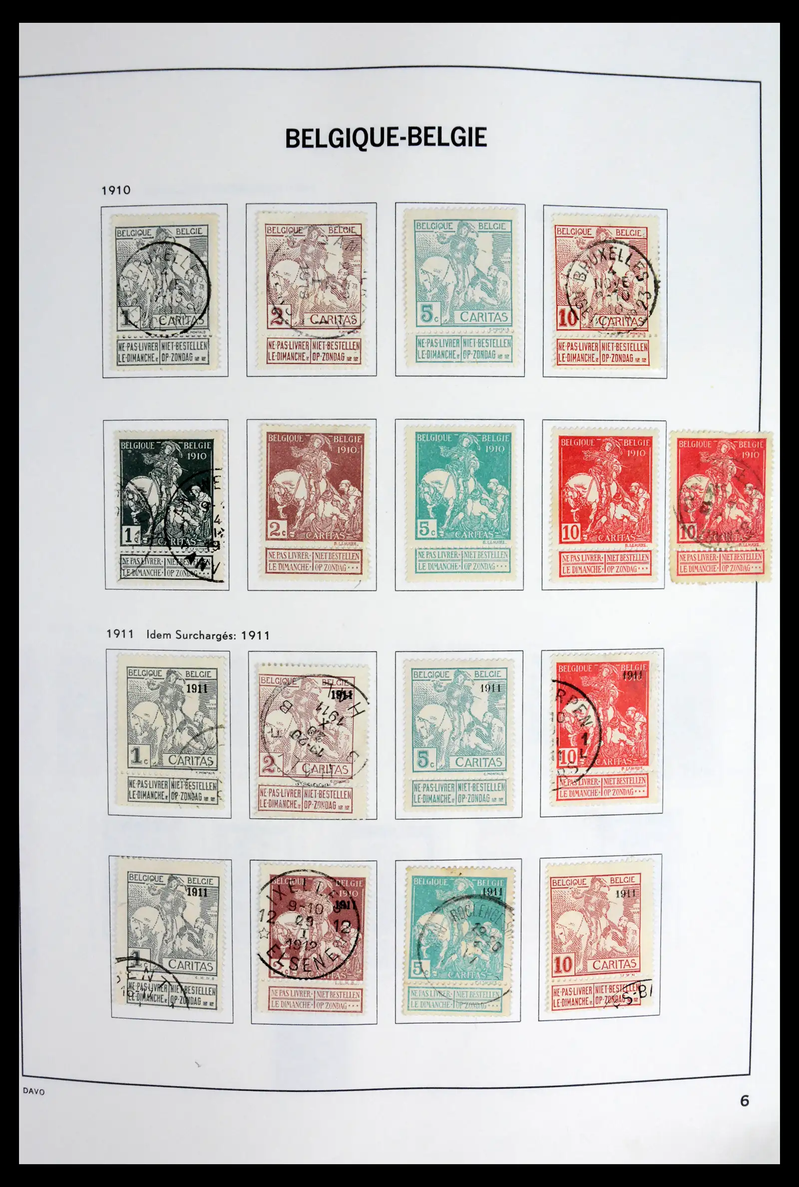 42062 0006 - Postzegelverzameling 42062 België 1849-1991.