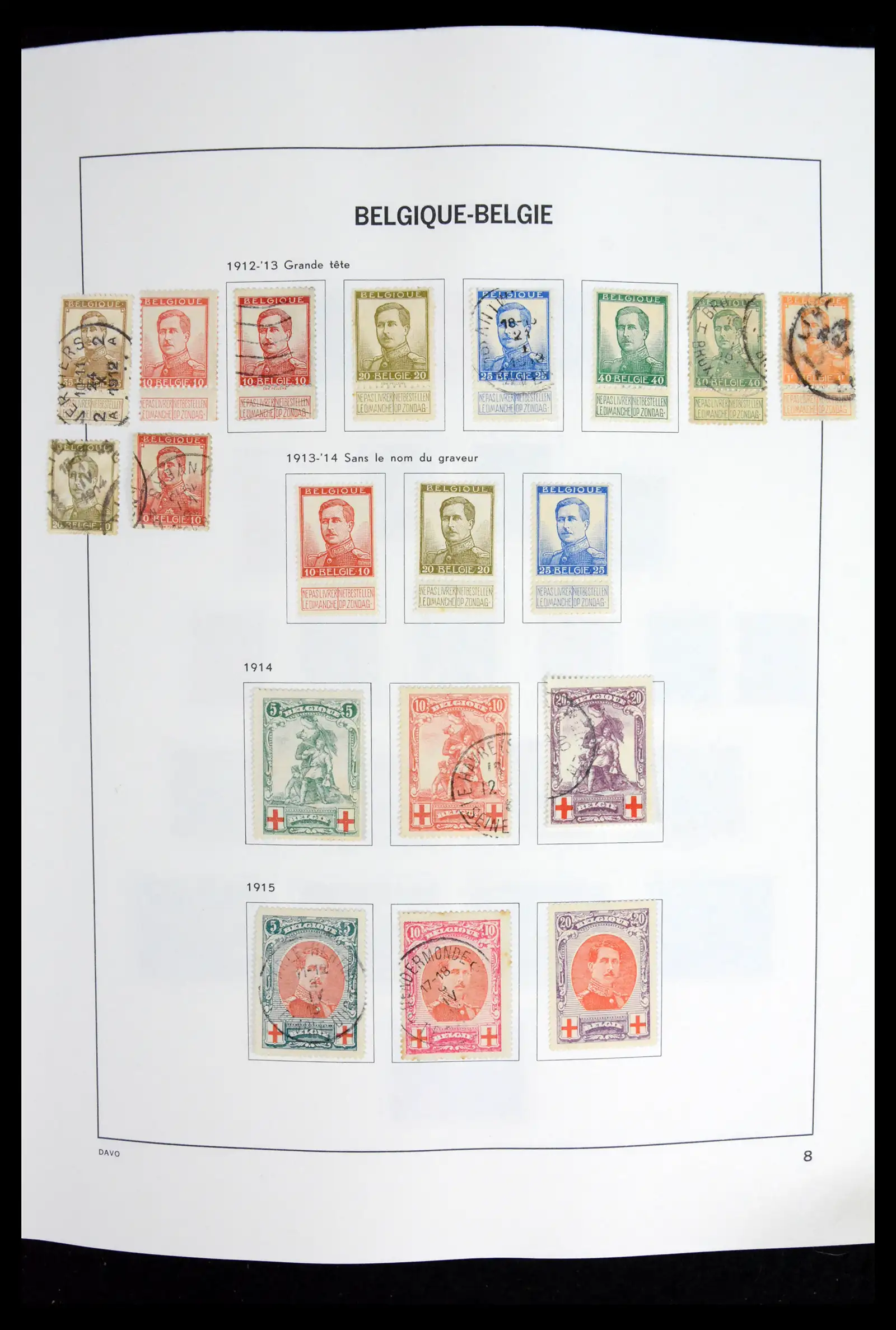 42062 0008 - Postzegelverzameling 42062 België 1849-1991.