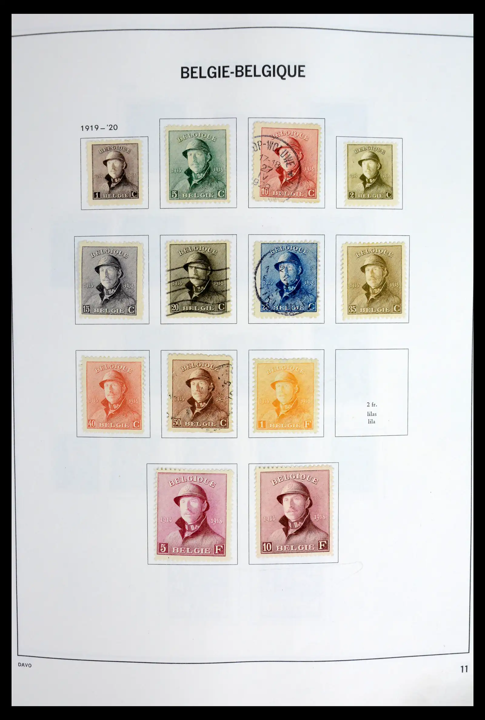 42062 0011 - Postzegelverzameling 42062 België 1849-1991.