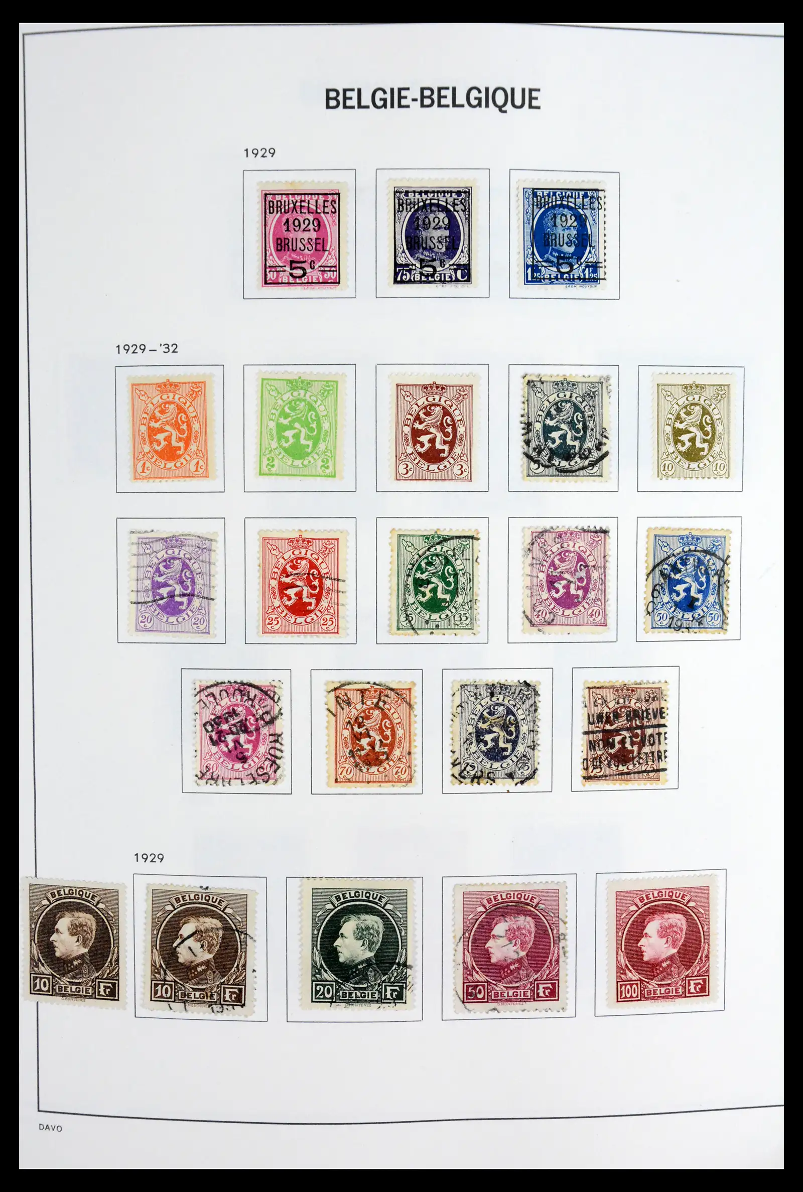 42062 0017 - Postzegelverzameling 42062 België 1849-1991.