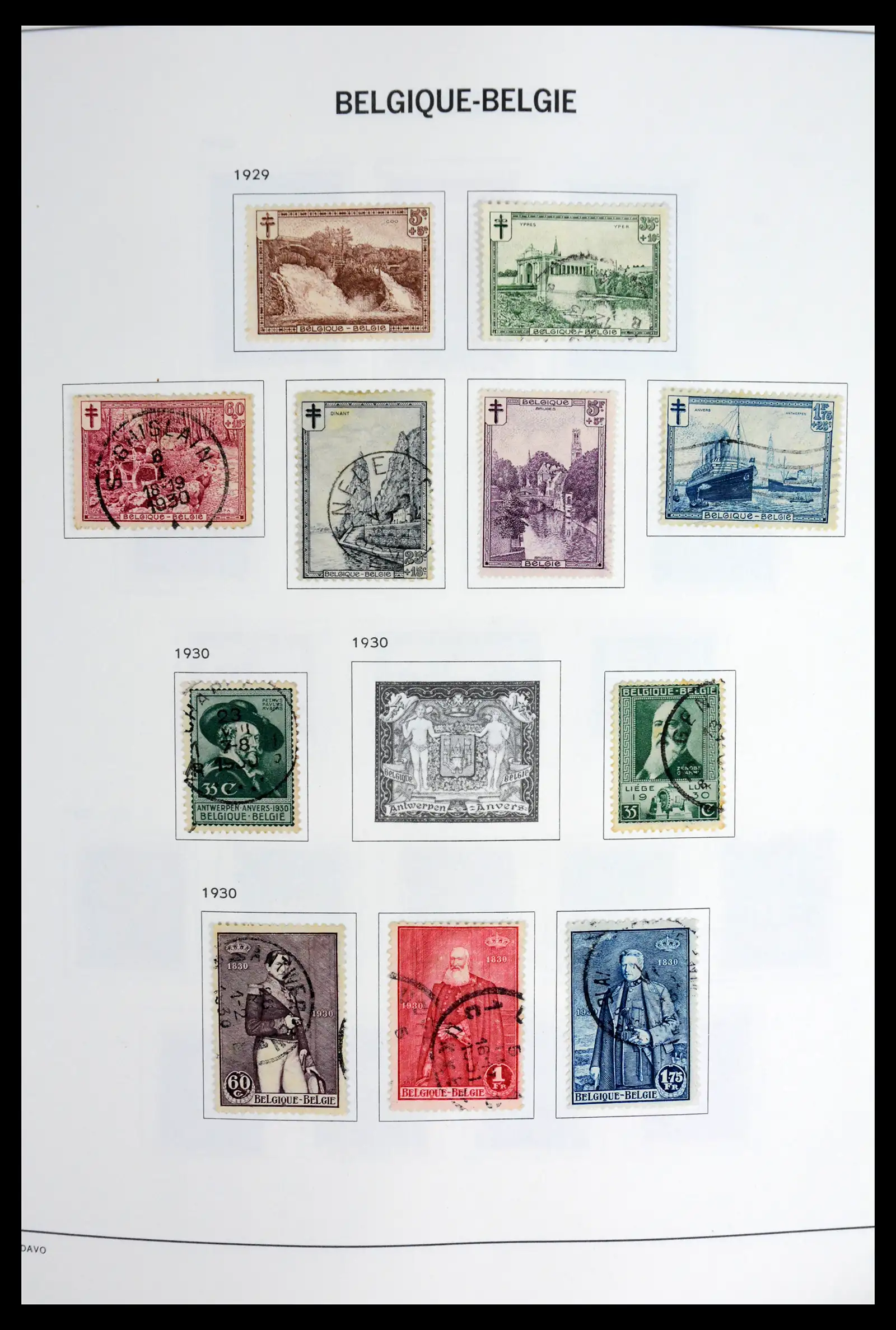 42062 0018 - Postzegelverzameling 42062 België 1849-1991.