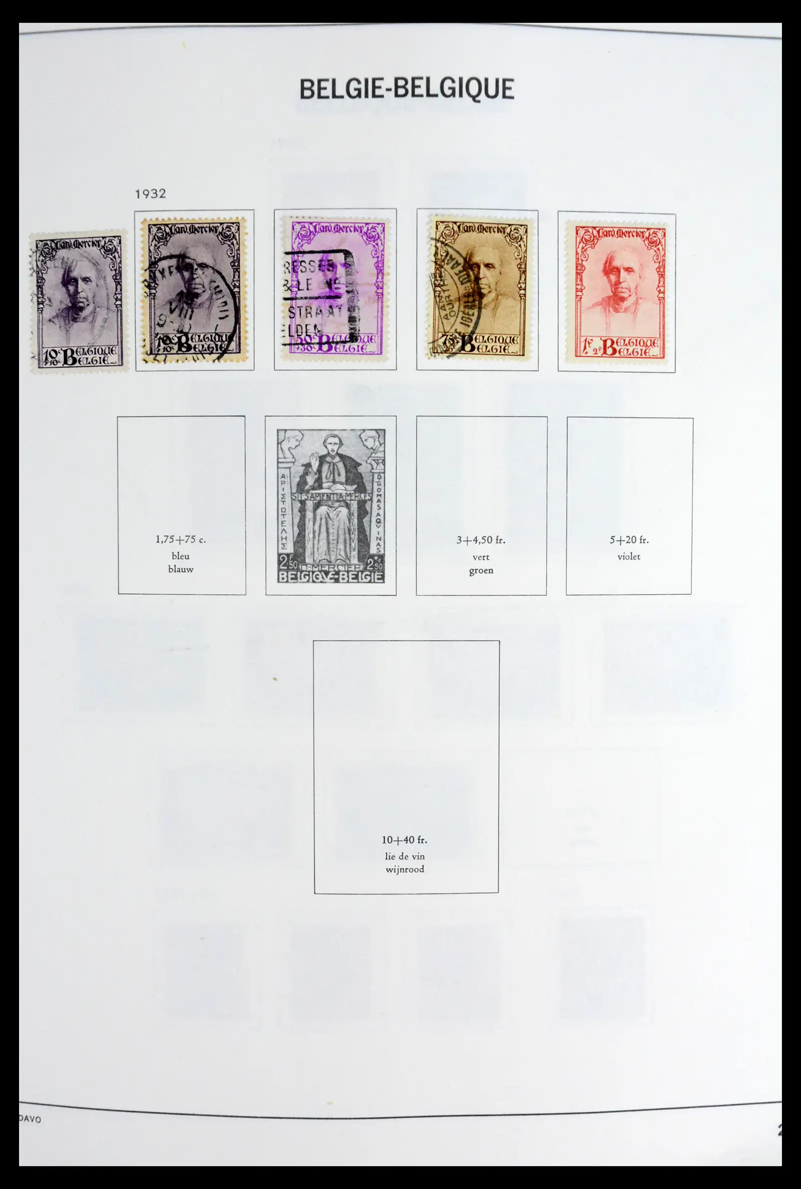42062 0021 - Postzegelverzameling 42062 België 1849-1991.