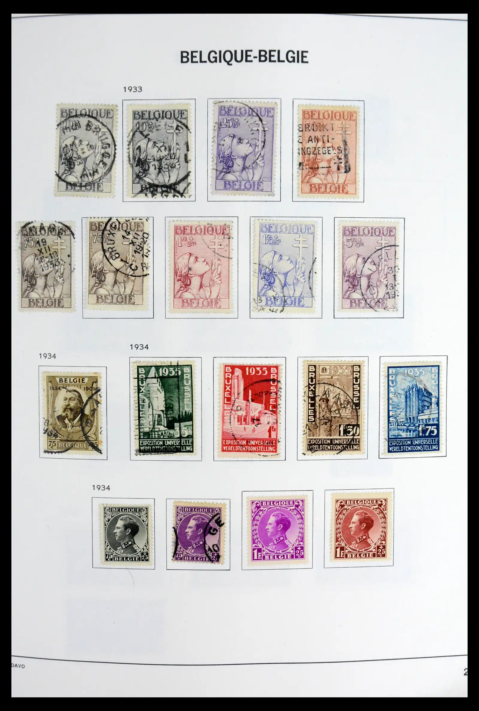 42062 0023 - Postzegelverzameling 42062 België 1849-1991.