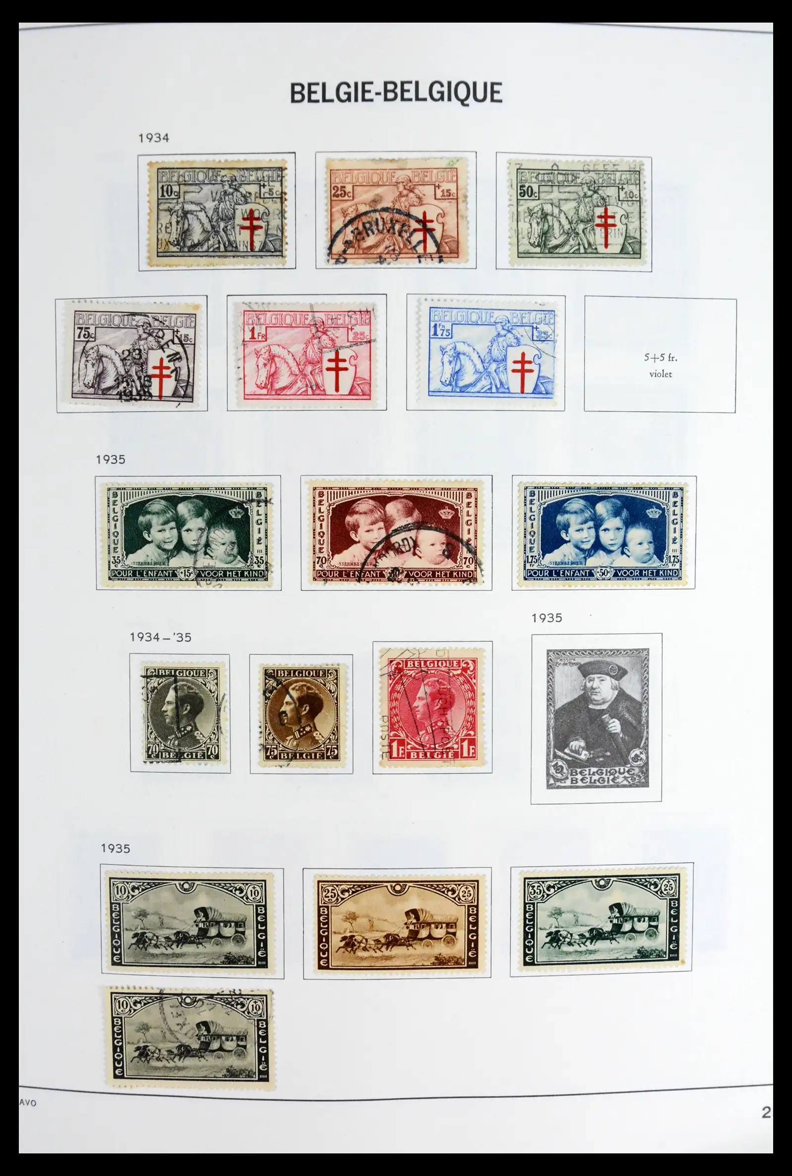 42062 0024 - Postzegelverzameling 42062 België 1849-1991.