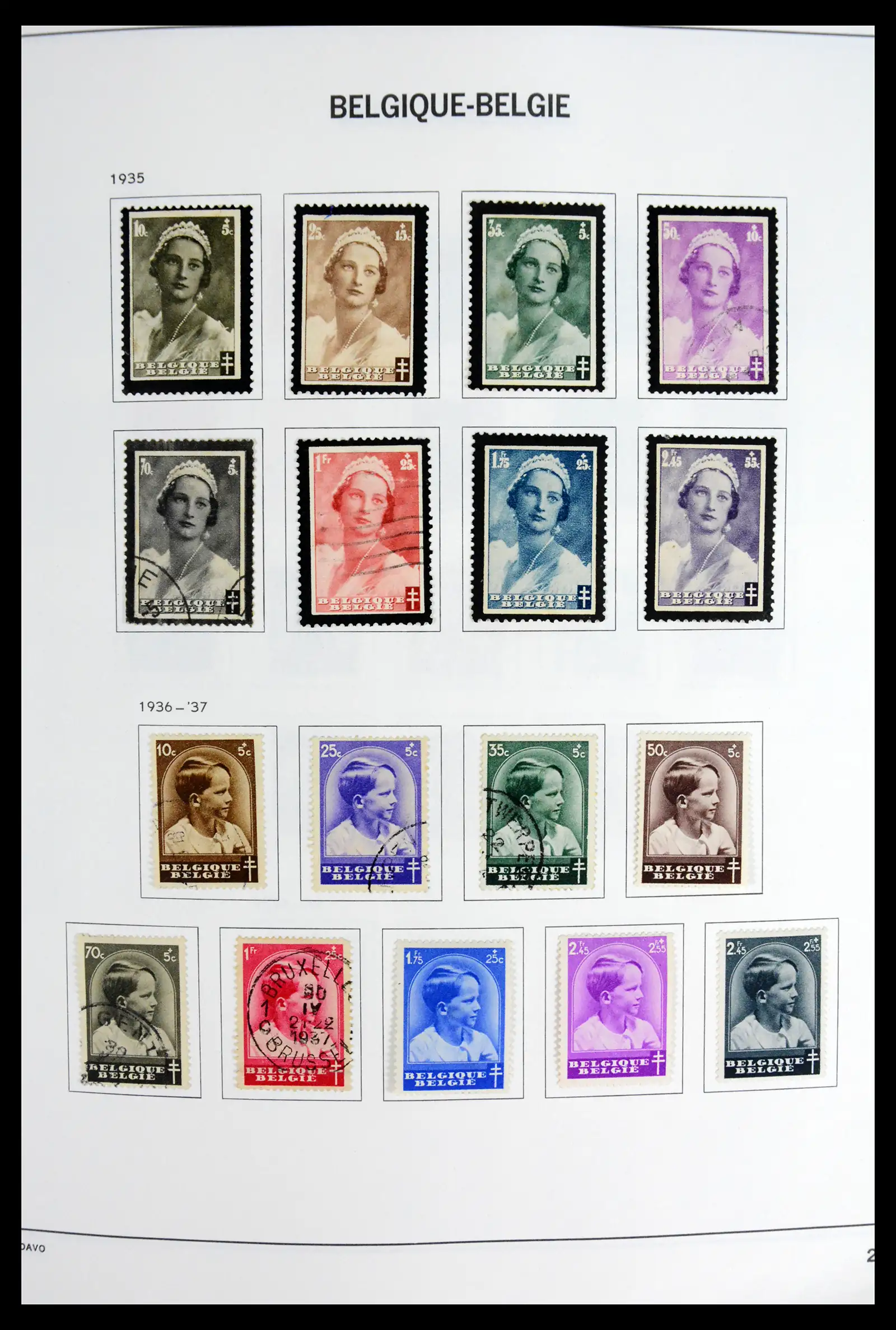 42062 0025 - Postzegelverzameling 42062 België 1849-1991.