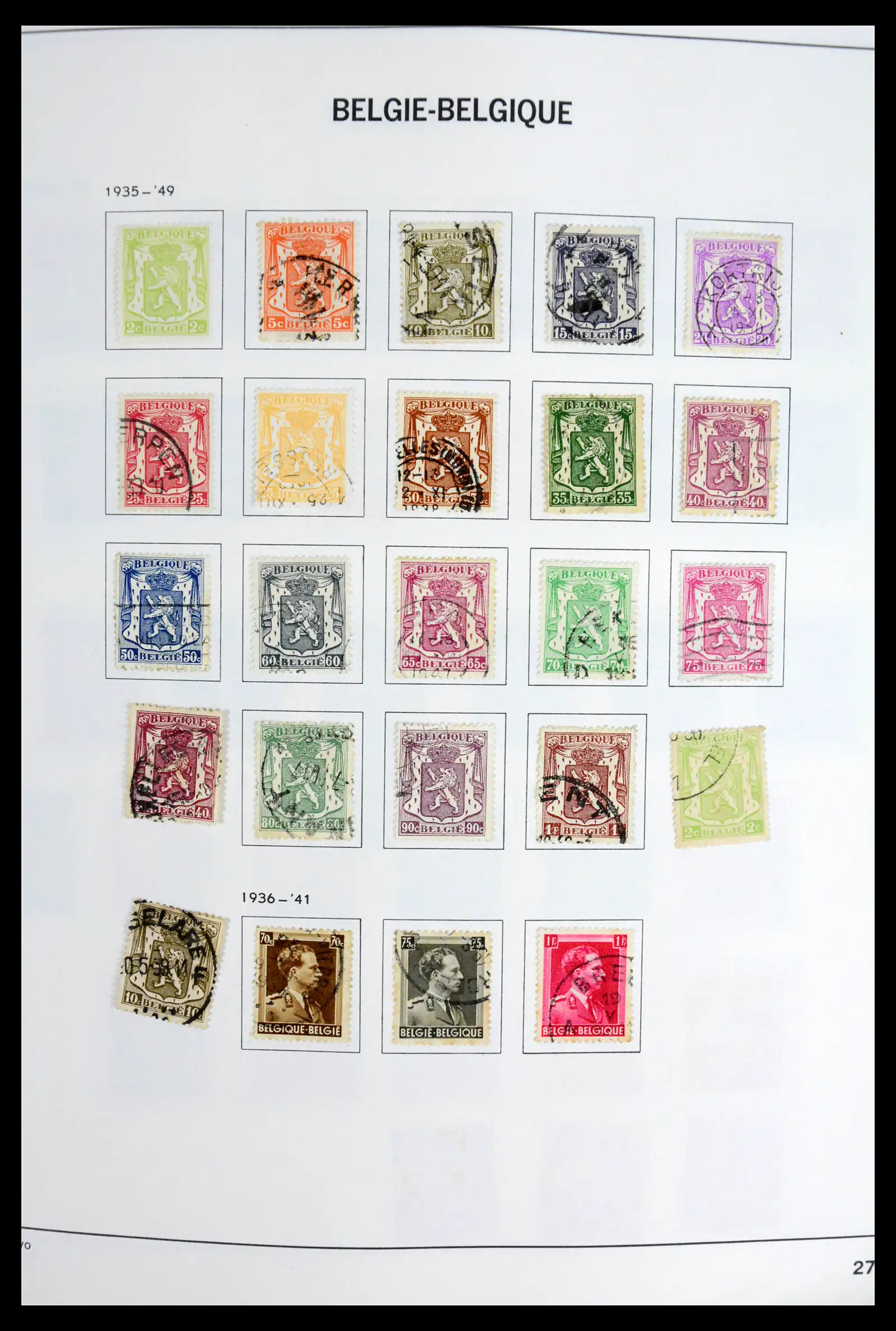 42062 0026 - Postzegelverzameling 42062 België 1849-1991.