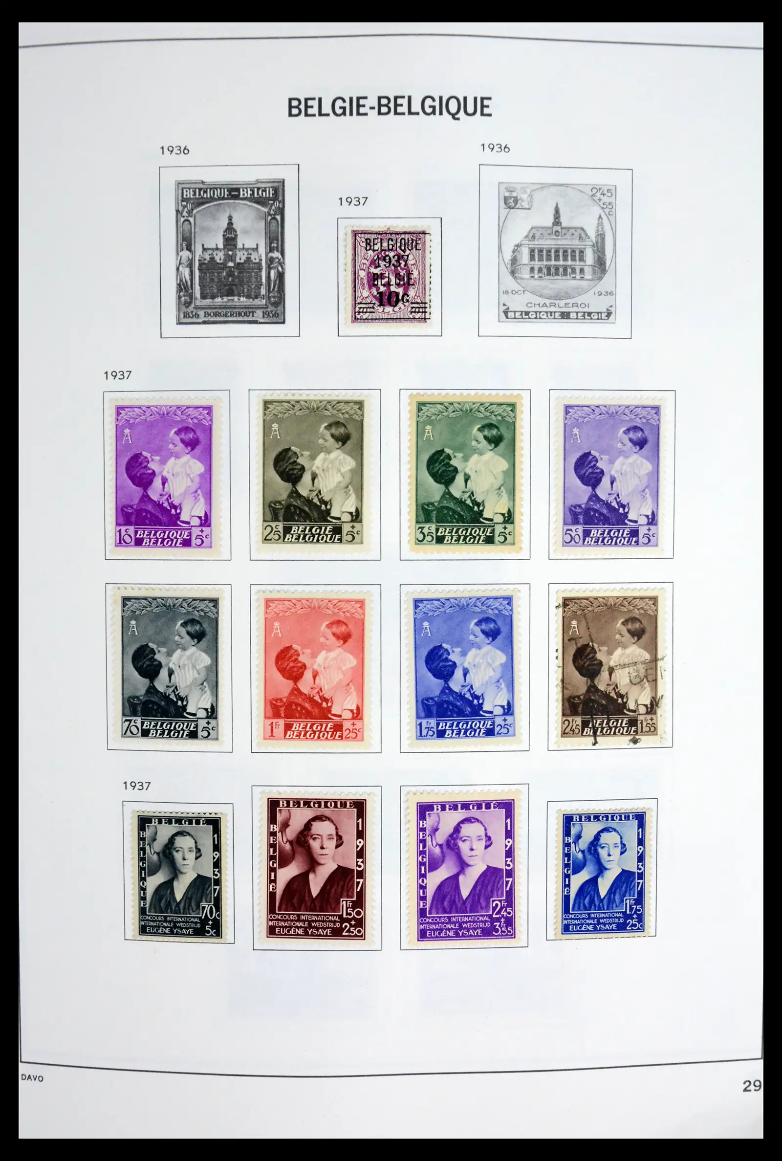 42062 0028 - Postzegelverzameling 42062 België 1849-1991.