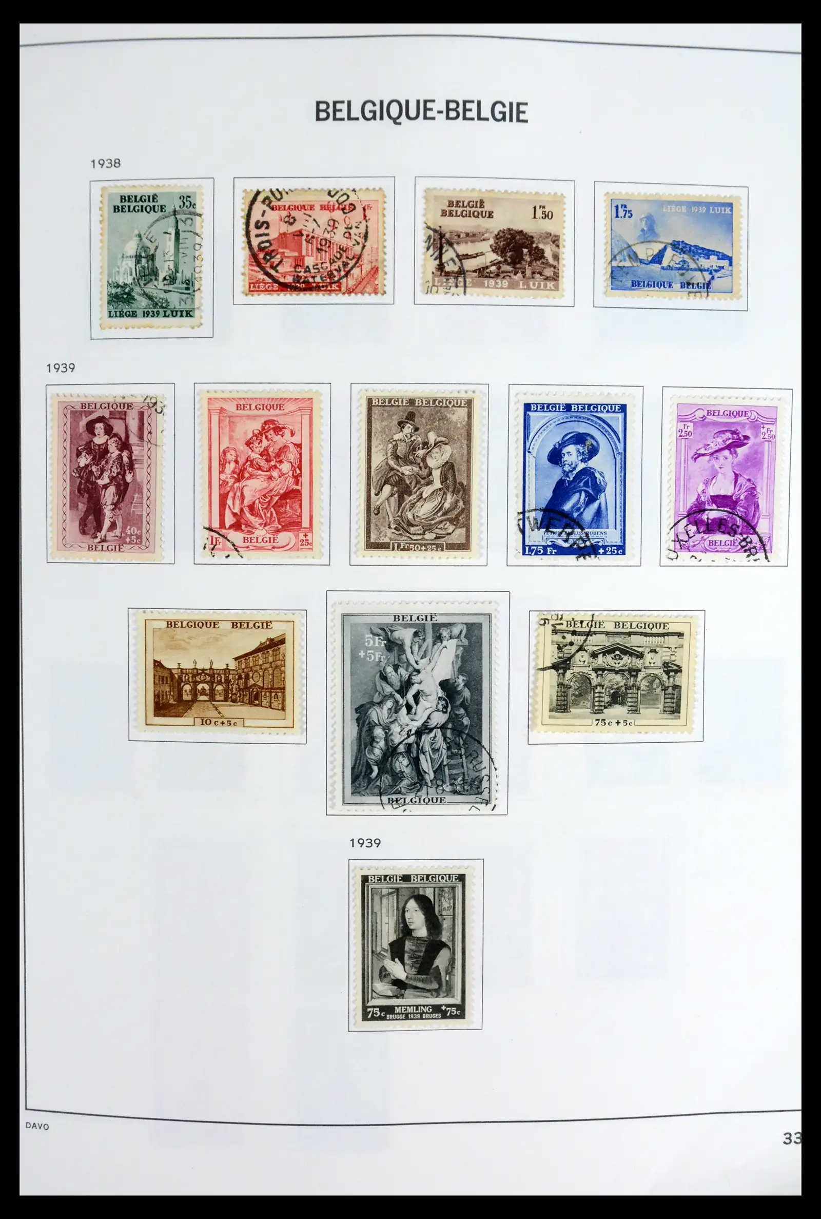42062 0032 - Postzegelverzameling 42062 België 1849-1991.