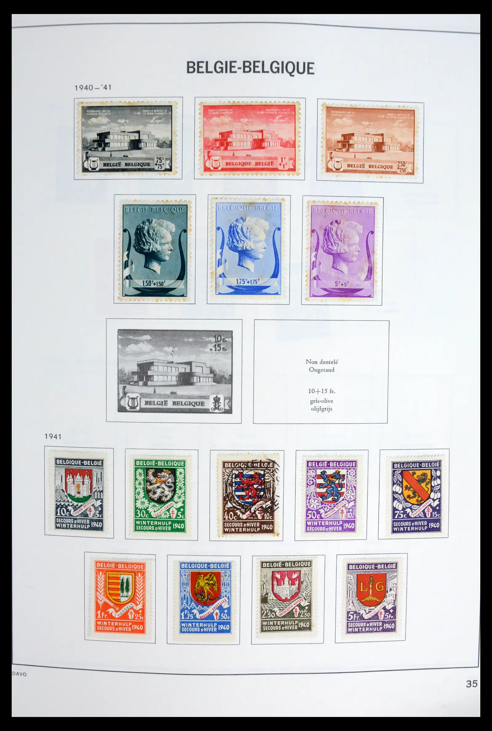 42062 0035 - Postzegelverzameling 42062 België 1849-1991.