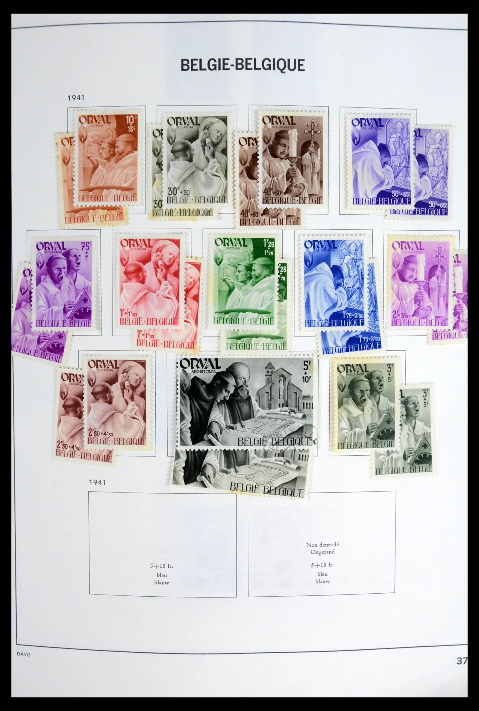 42062 0038 - Postzegelverzameling 42062 België 1849-1991.