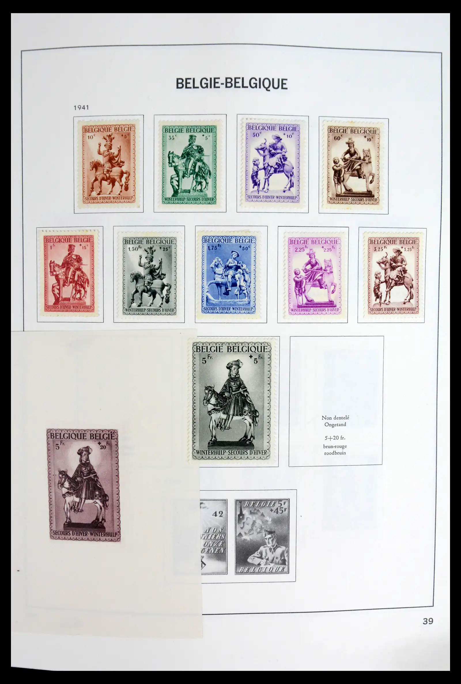 42062 0040 - Postzegelverzameling 42062 België 1849-1991.