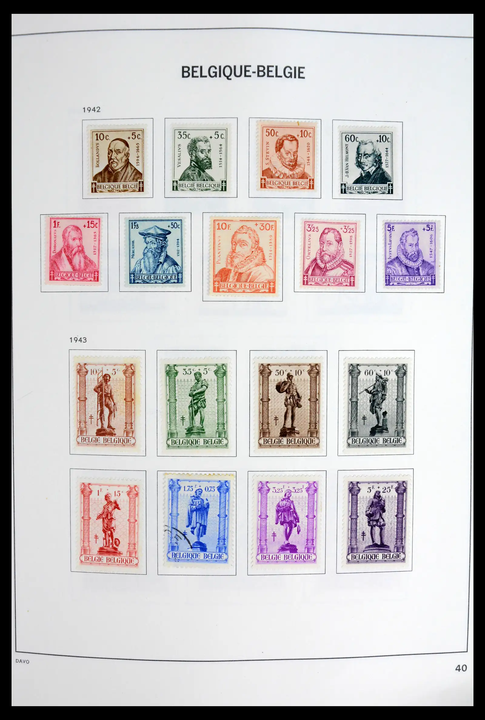 42062 0041 - Postzegelverzameling 42062 België 1849-1991.