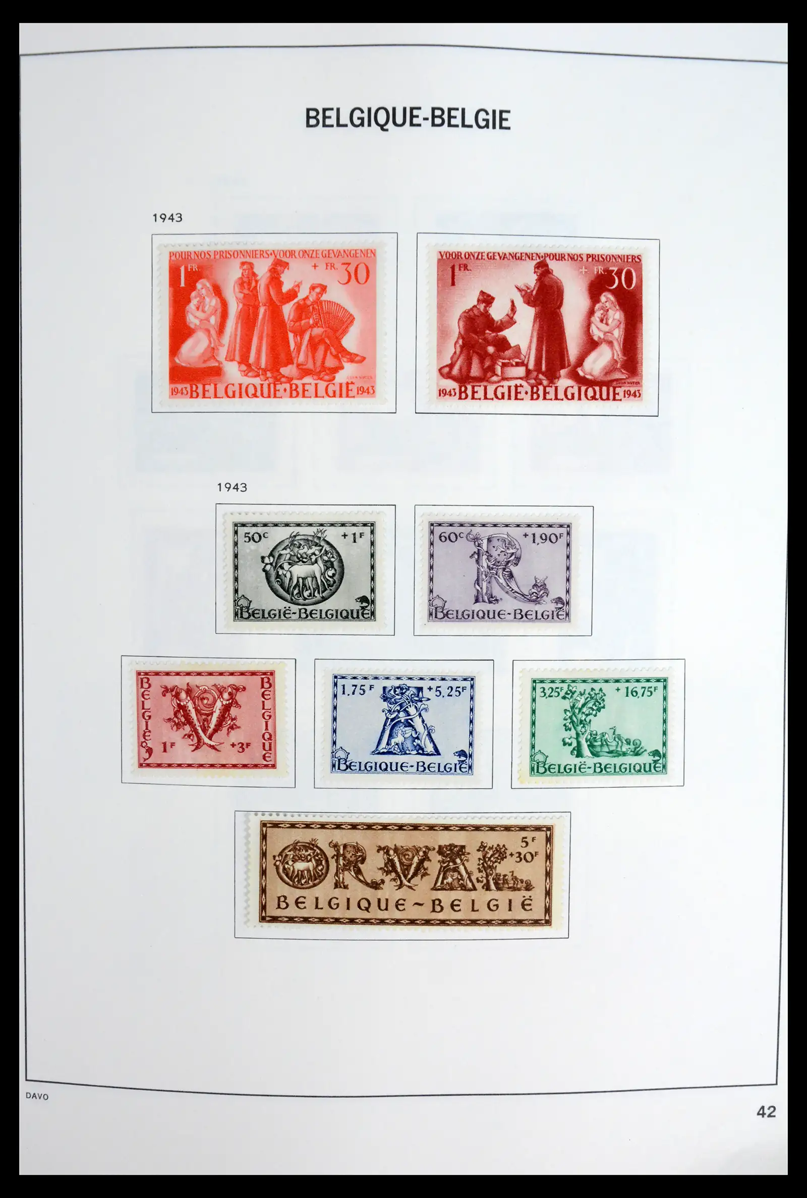 42062 0043 - Postzegelverzameling 42062 België 1849-1991.