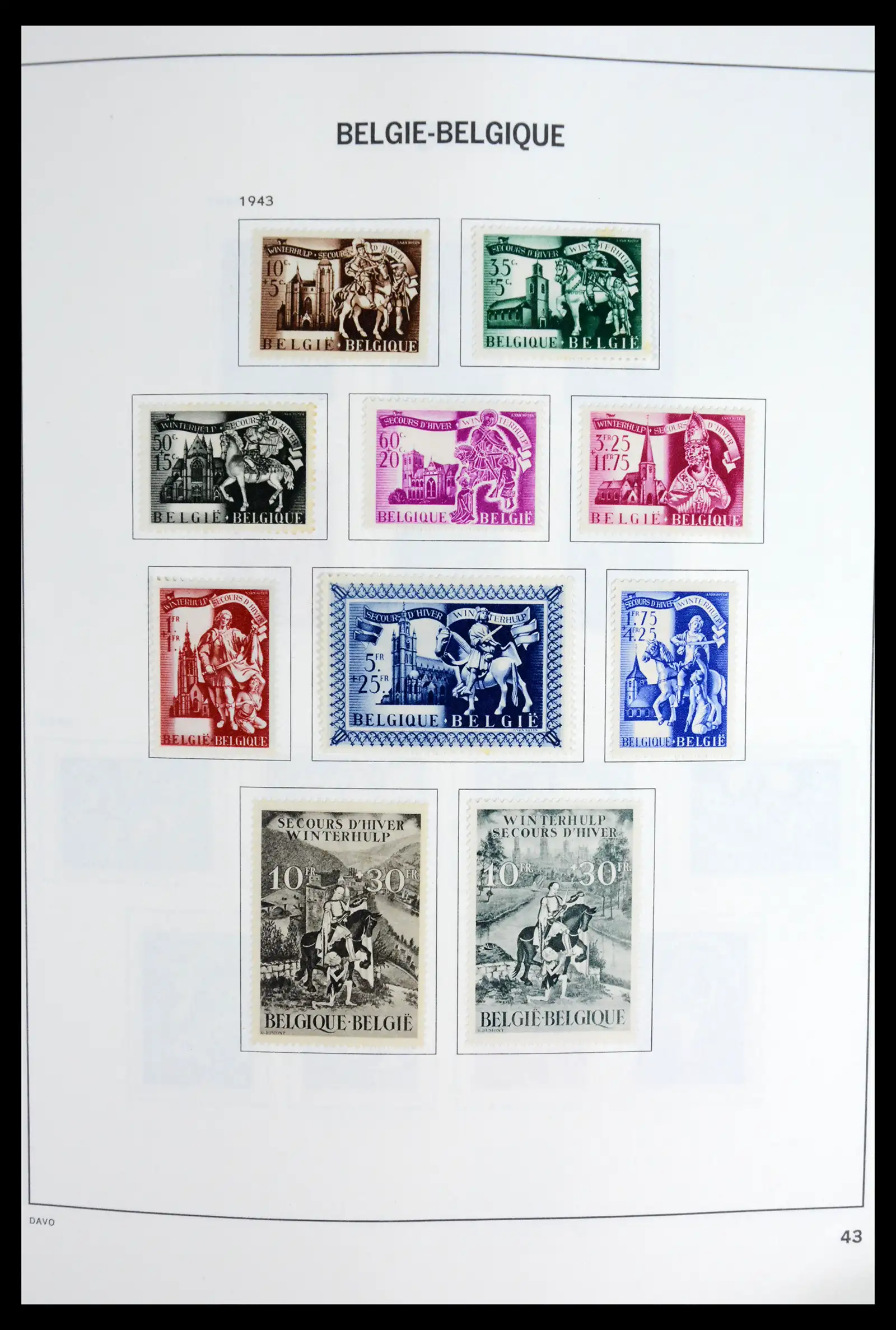 42062 0044 - Postzegelverzameling 42062 België 1849-1991.