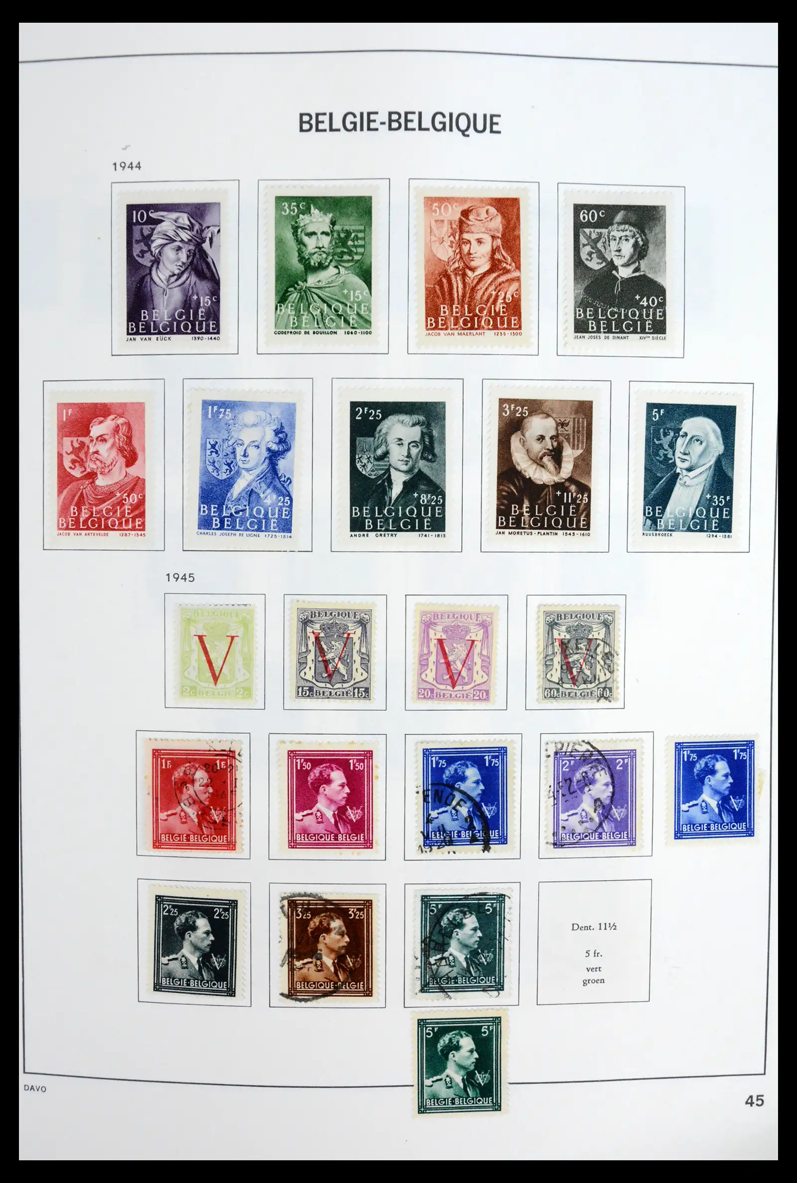 42062 0046 - Postzegelverzameling 42062 België 1849-1991.