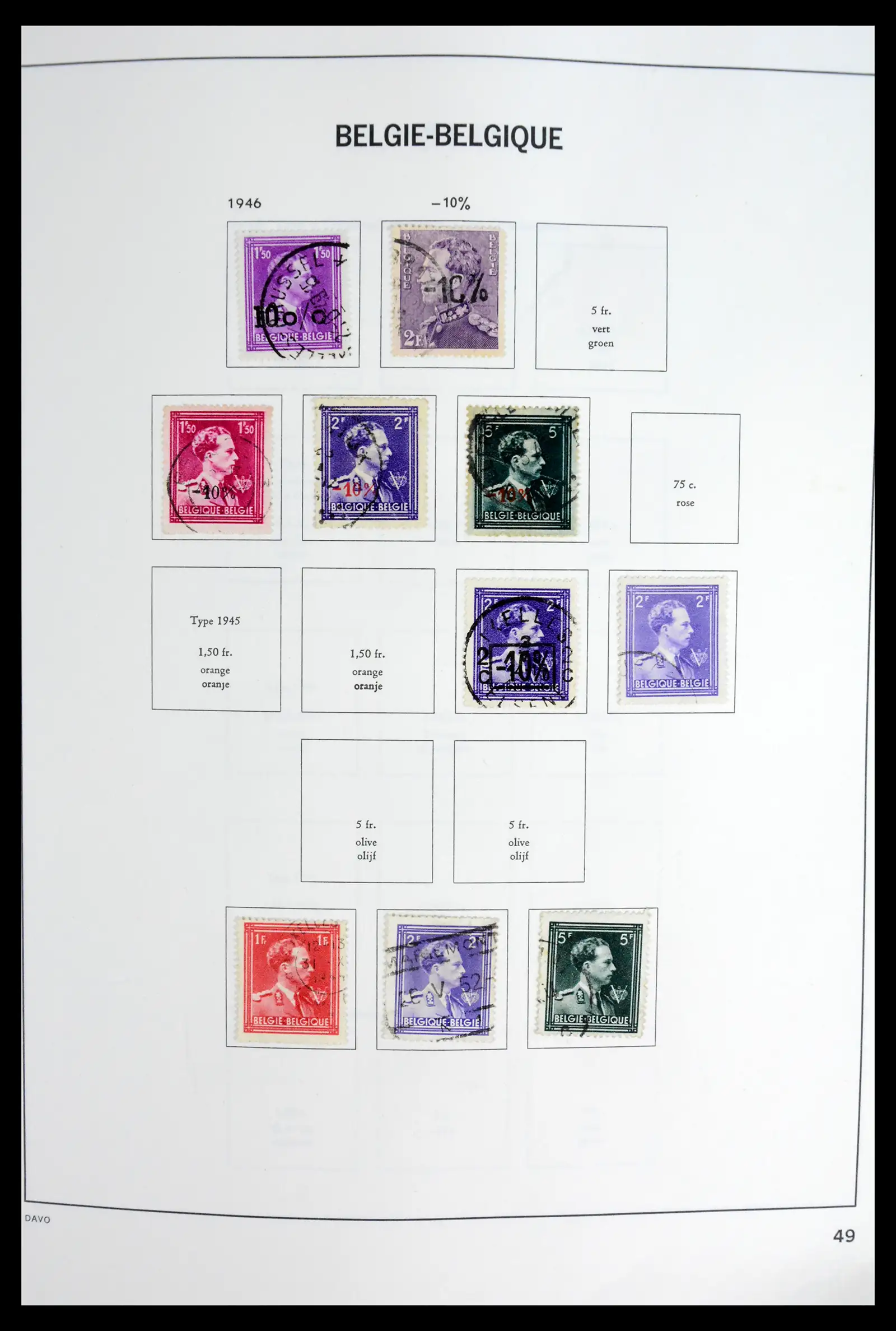42062 0050 - Postzegelverzameling 42062 België 1849-1991.