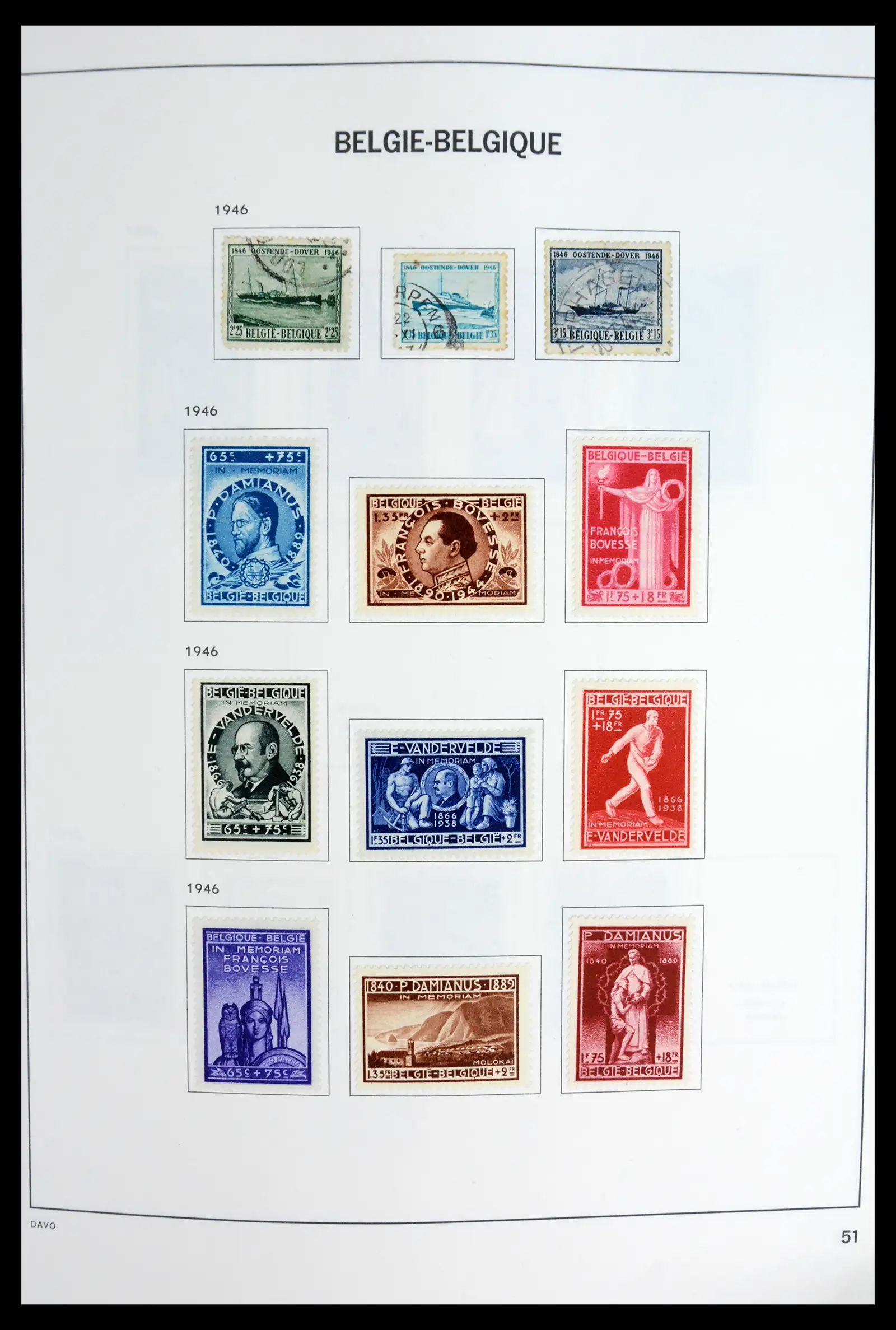 42062 0051 - Postzegelverzameling 42062 België 1849-1991.