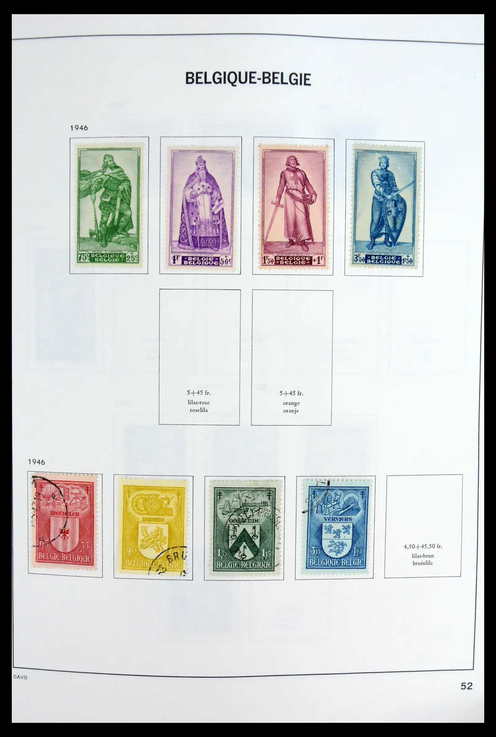 42062 0052 - Postzegelverzameling 42062 België 1849-1991.