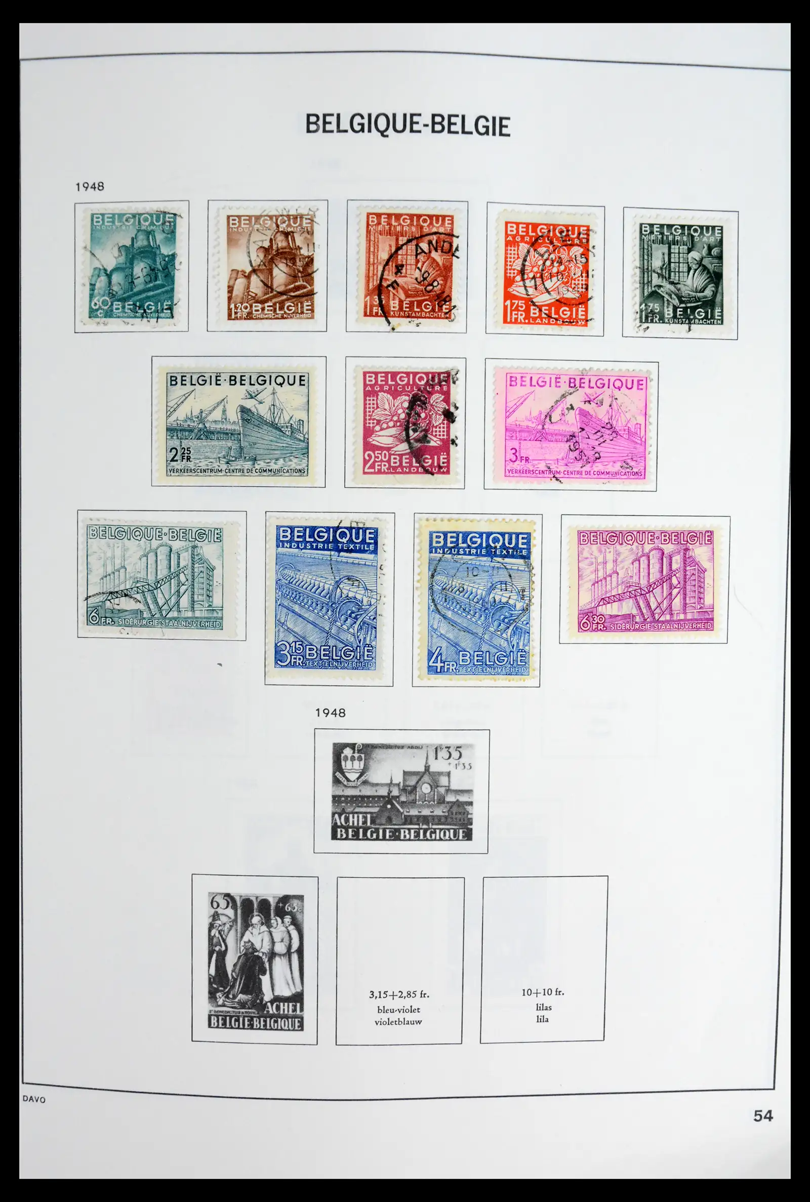 42062 0054 - Postzegelverzameling 42062 België 1849-1991.