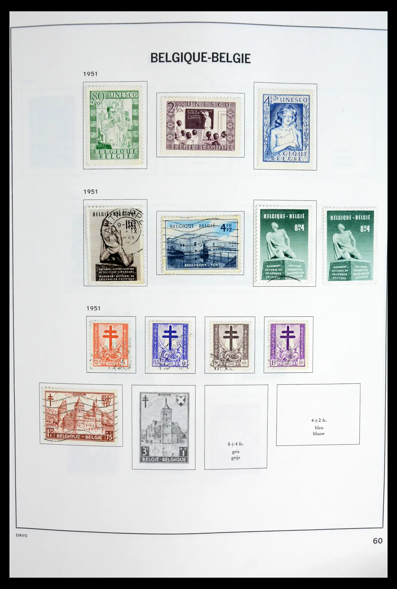 42062 0060 - Postzegelverzameling 42062 België 1849-1991.