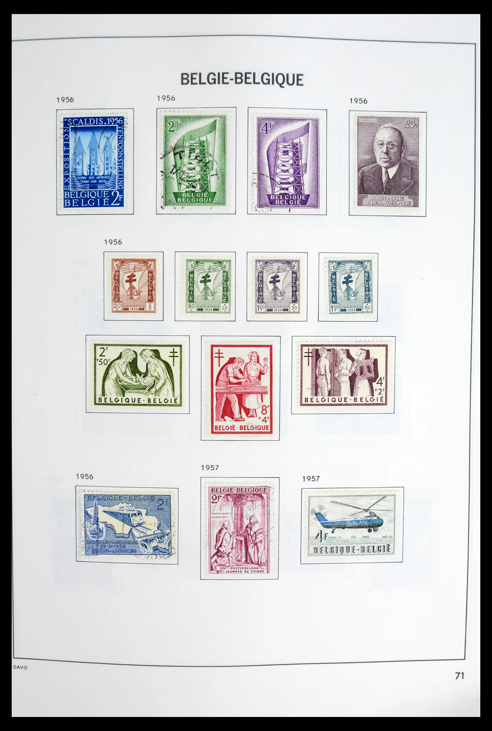 42062 0070 - Postzegelverzameling 42062 België 1849-1991.