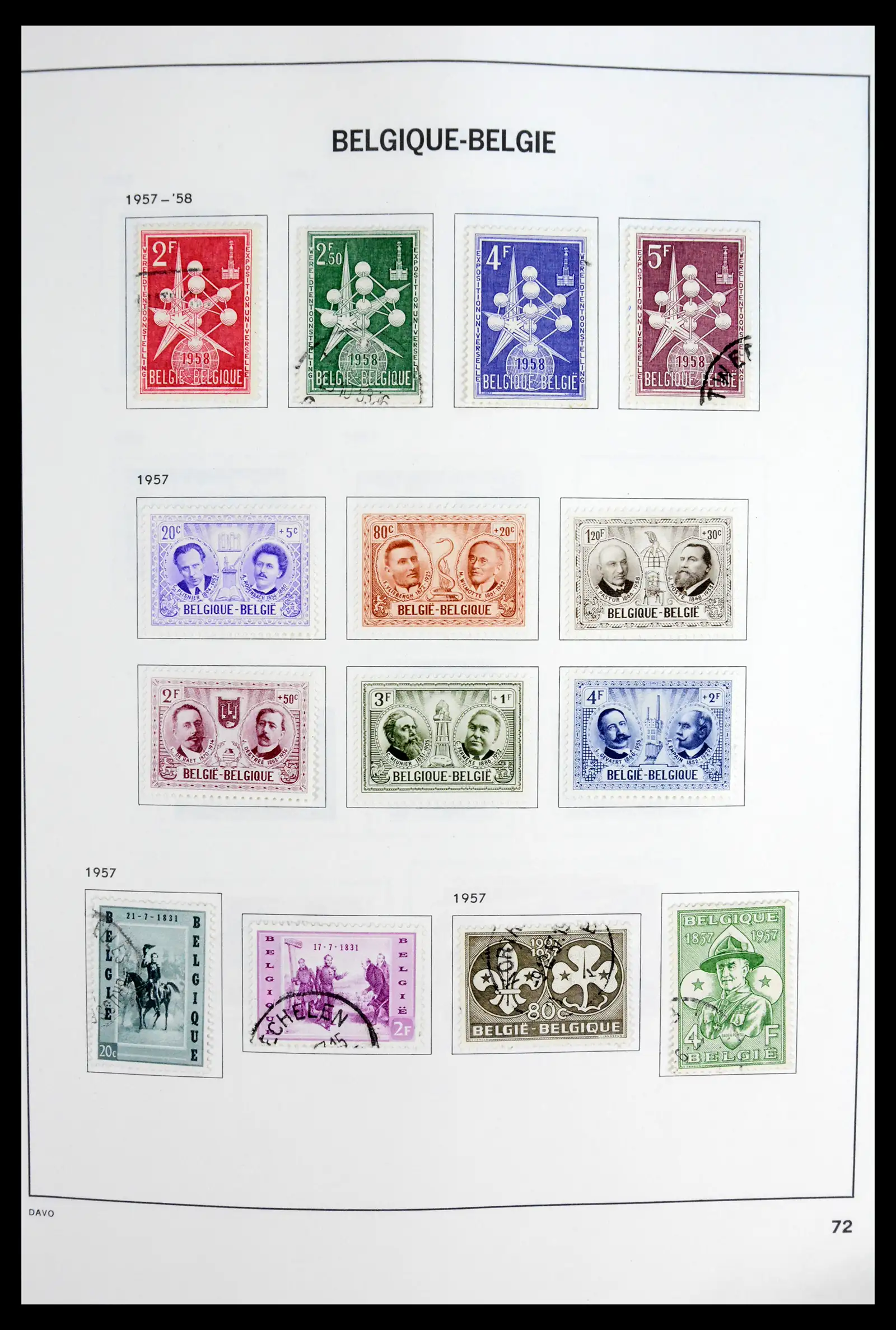 42062 0071 - Postzegelverzameling 42062 België 1849-1991.