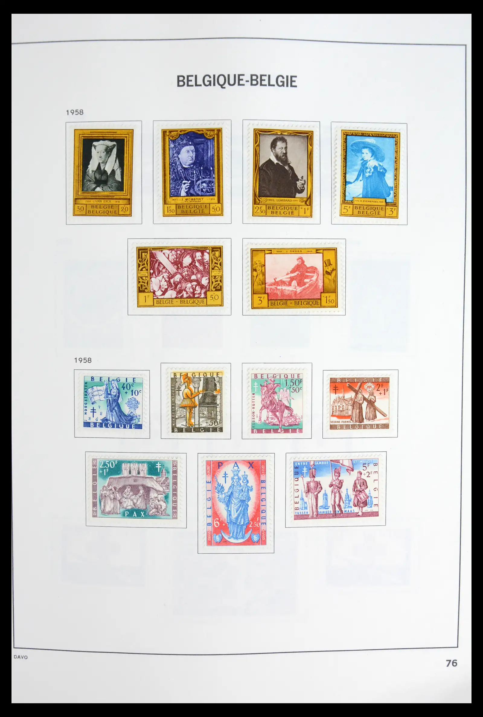 42062 0075 - Postzegelverzameling 42062 België 1849-1991.