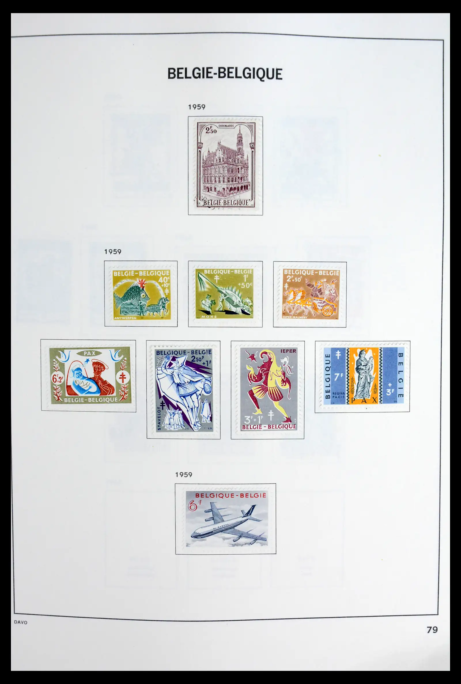 42062 0078 - Postzegelverzameling 42062 België 1849-1991.