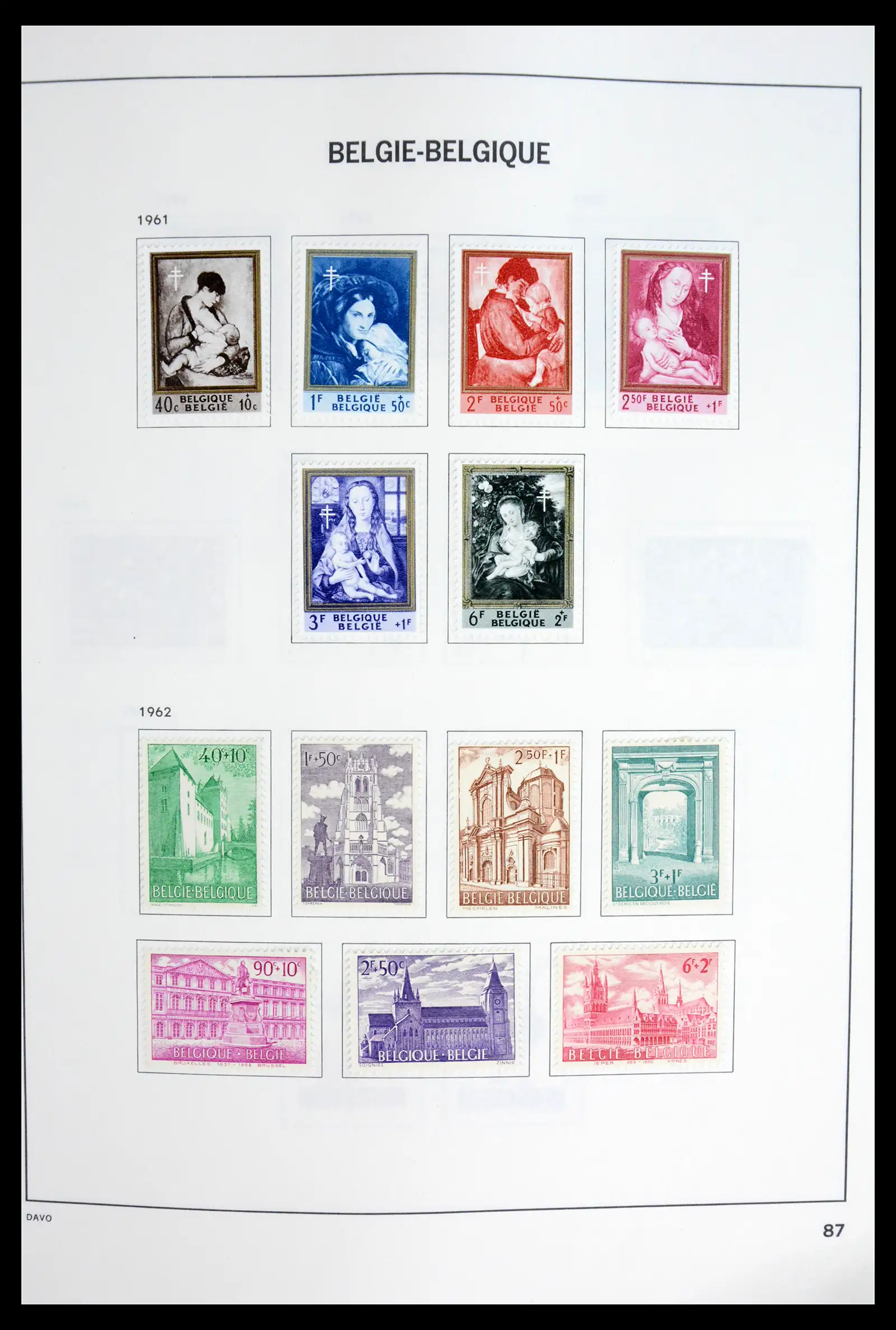 42062 0086 - Postzegelverzameling 42062 België 1849-1991.